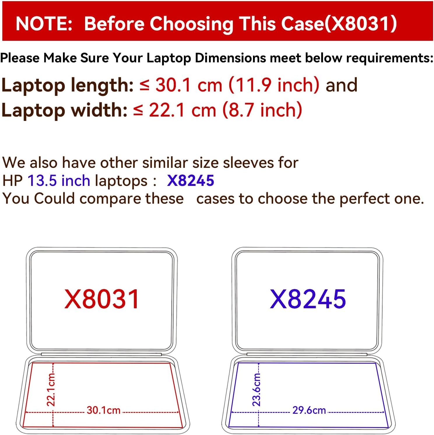 Hard EVA Protective Sleeve Case for 13.5 inch HP Dragonfly G4, Elite Dragonfly G