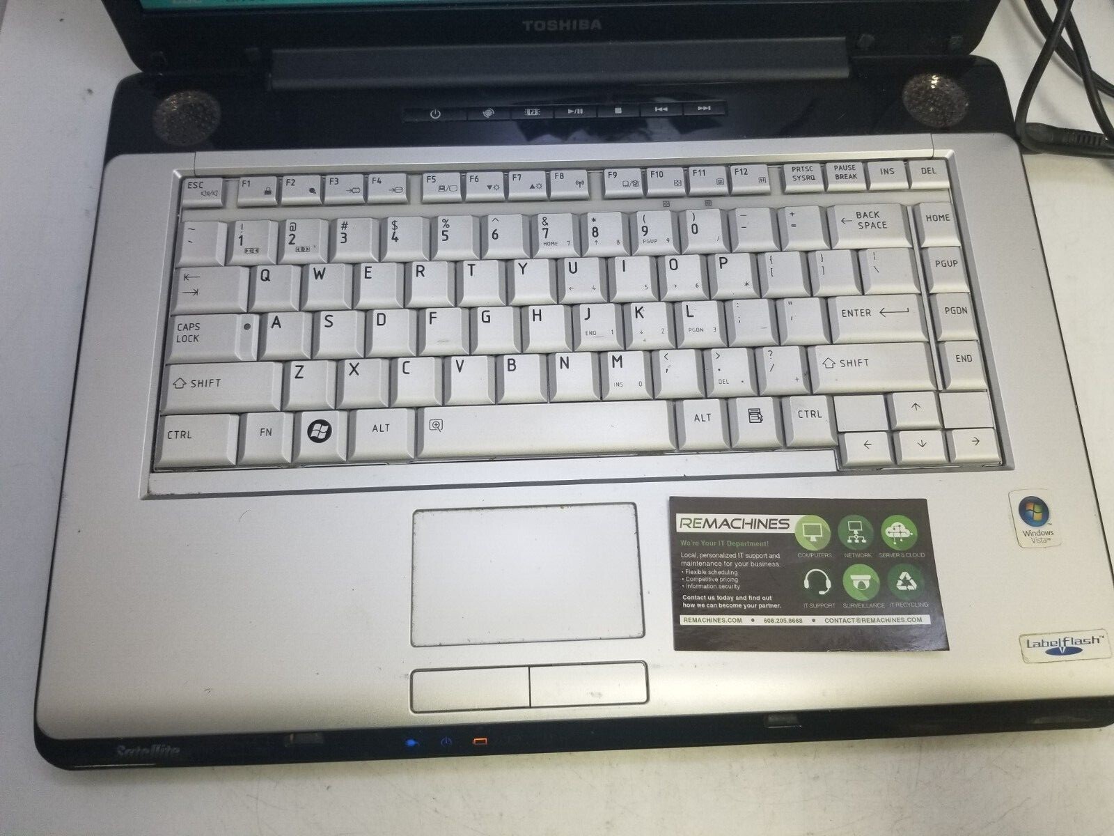 Toshiba A205-S4629 Intel Core 2 Duo CPU 1.66GHz 2GB RAM 200GB HD – TESTED!