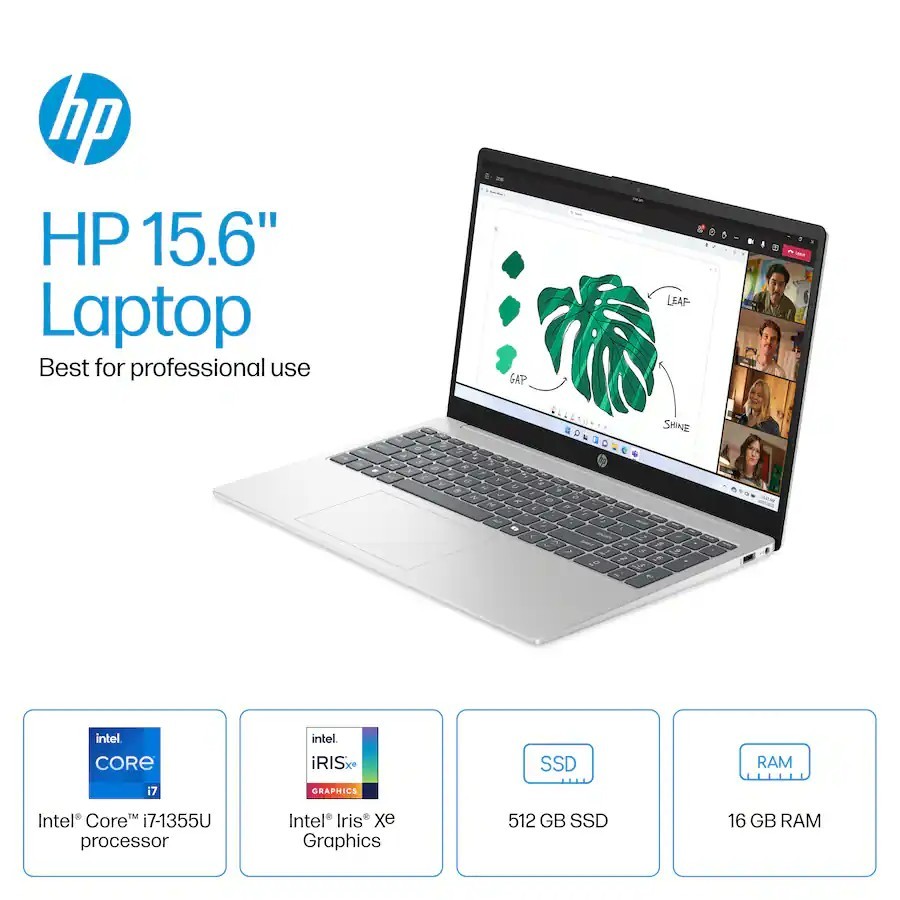 HP Laptop 15.6″ FHD Touch Core i7-1355U 16GB RAM 512GB SSD