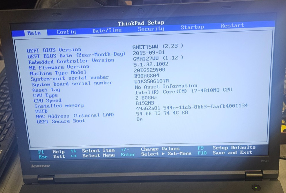 Lot of 2 Lenovo Thinkpad W541 Laptop i7-4810MQ 8GB No HDD/Batt/Adapter 2GB Card