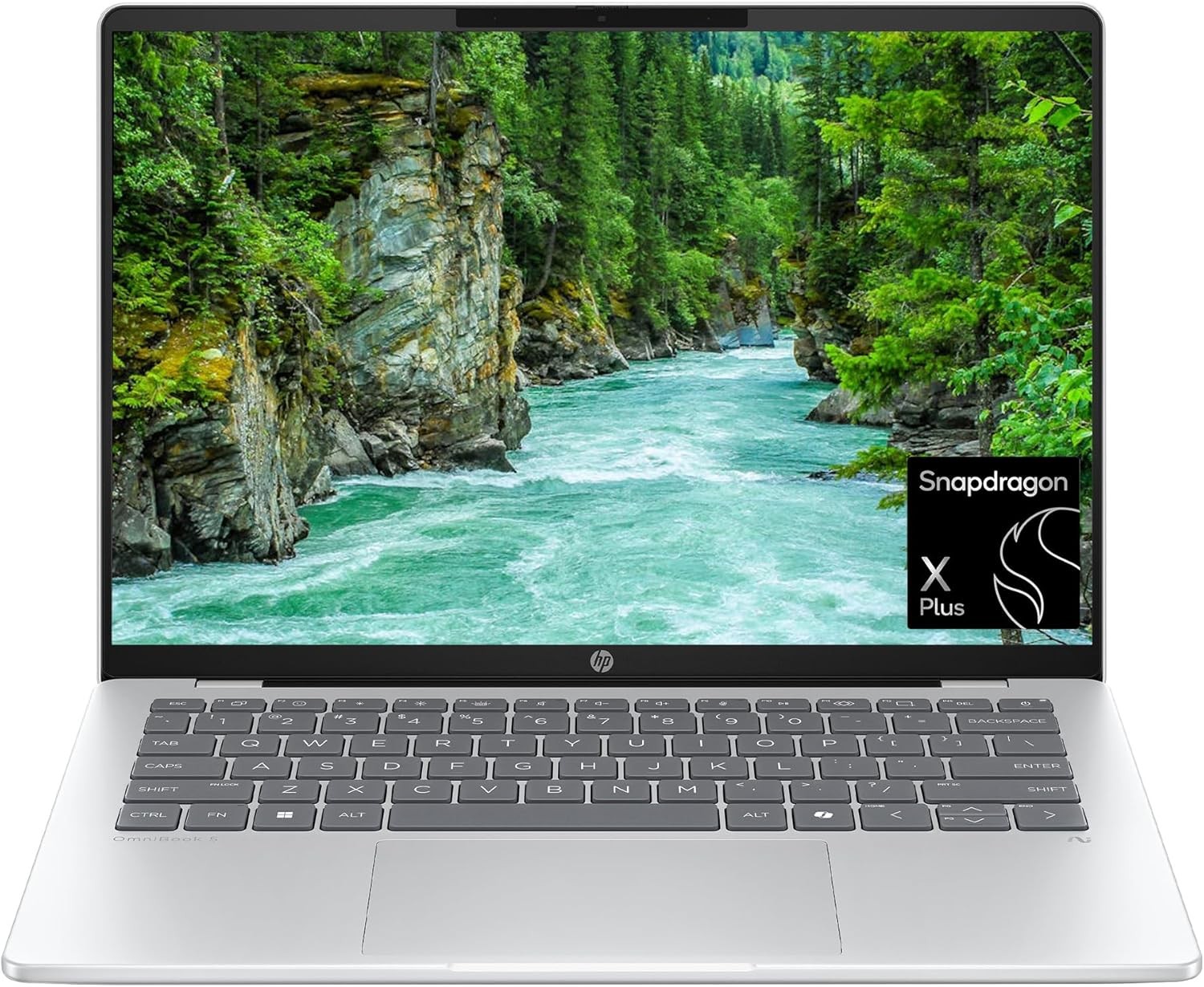 HP OmniBook 5 14″ Touch 2K OLED Snapdragon X Plus X1P-42-100 16GB 512GB SSD Silv