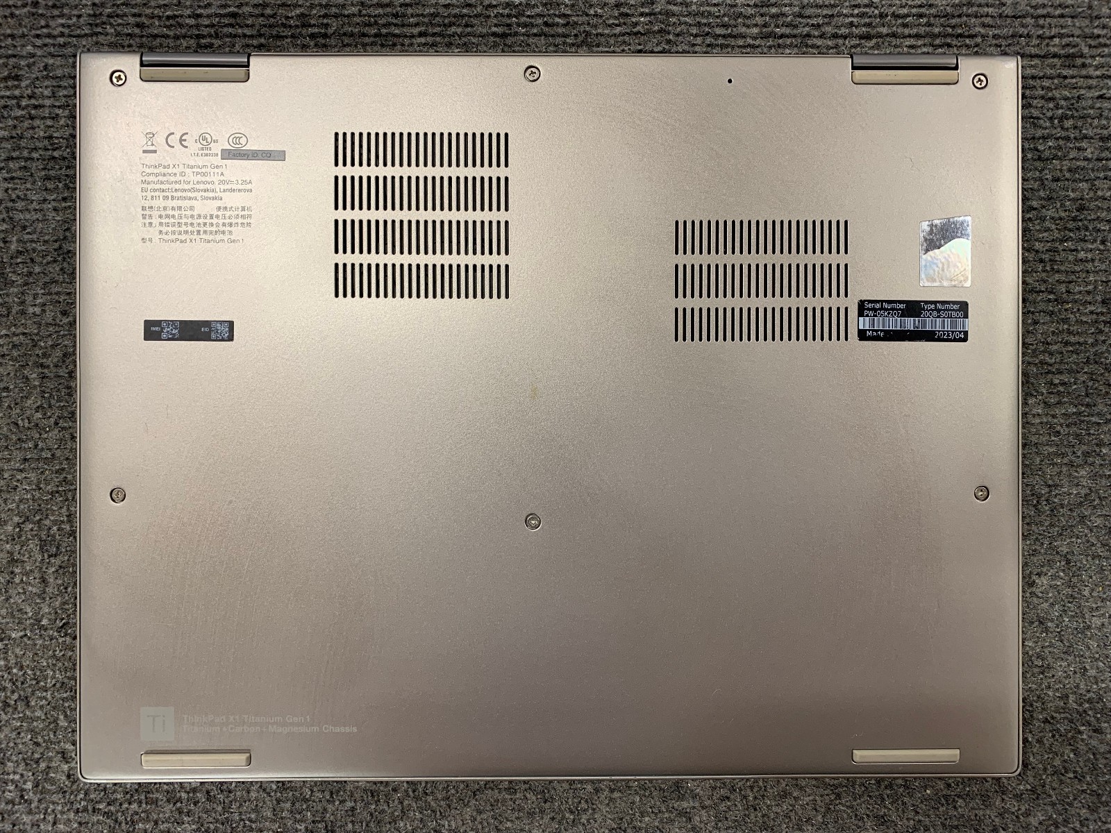 Lenovo ThinkPad X1T Gen 1 14″ 2-in-1 i7-1160G7 16GB, 512GB NVMe Remote Managed