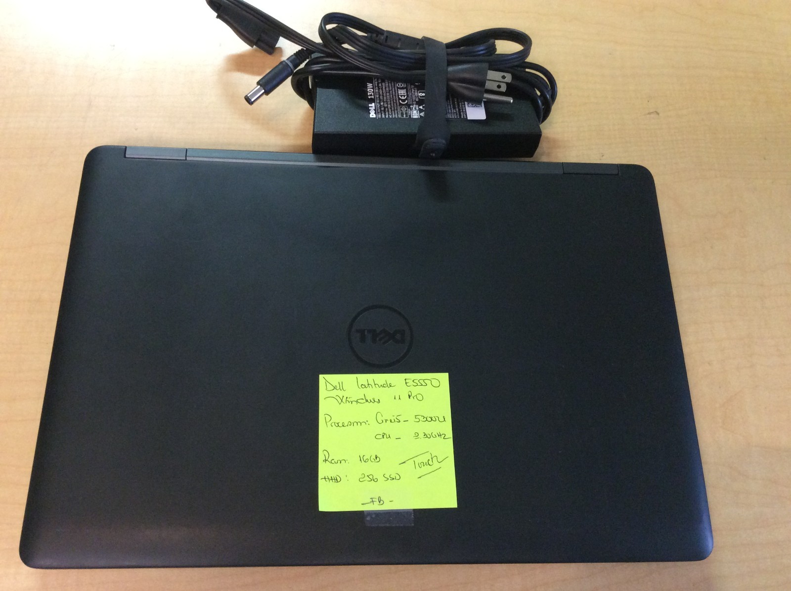 dell latitude E5550 15’6 NO touch screen 16gb ram 256SSD win11pro