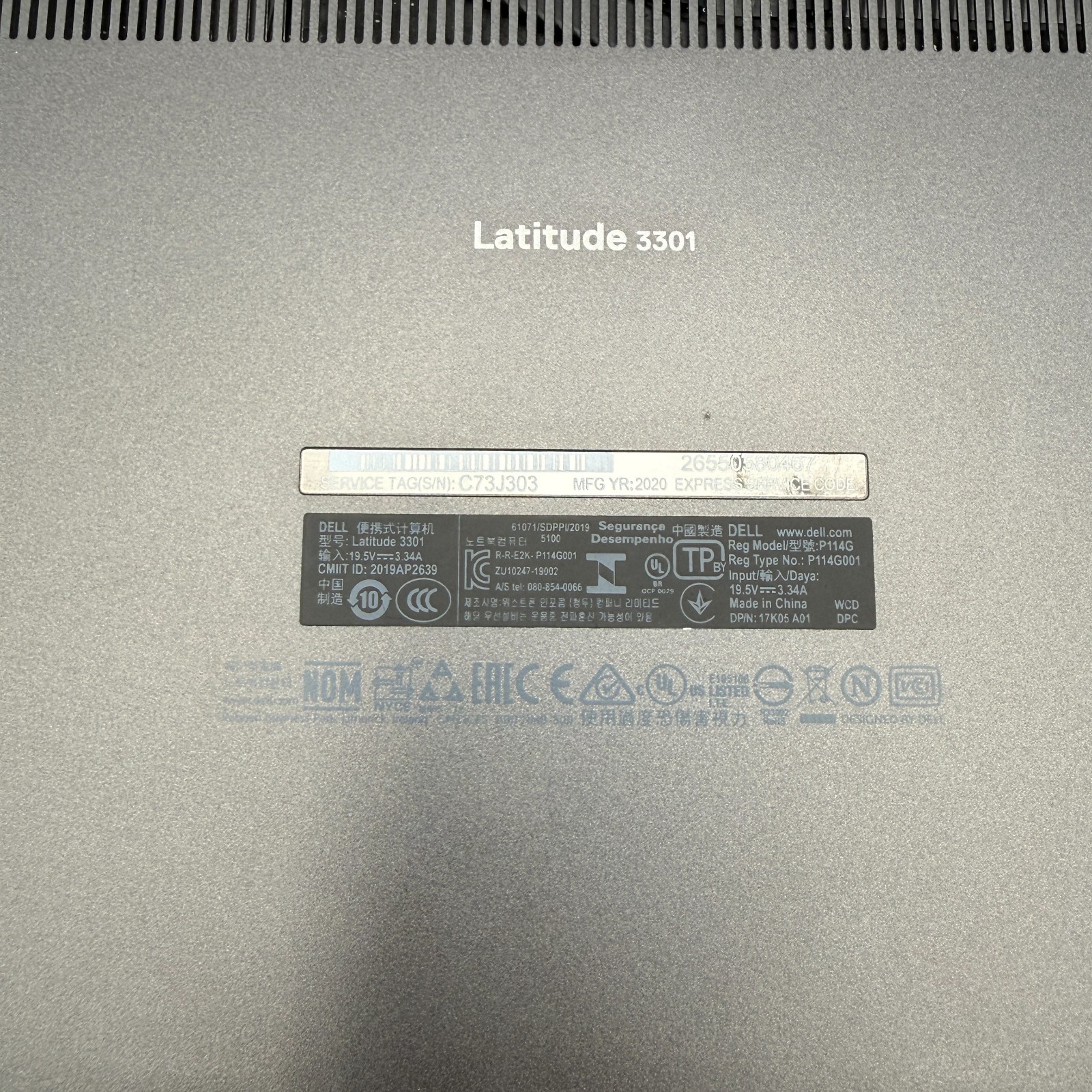 Dell Latitude 3301 13.3″ i3-8145U 4GB RAM 256GB SSD Windows 11 Pro Education