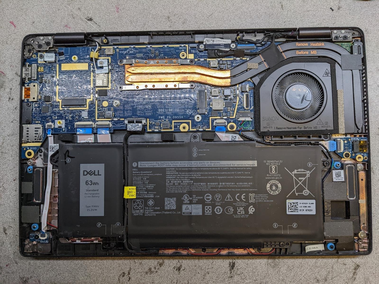 DELL LATITUDE 7420 i5-1145G7 @ 2.60GHz, 16GB RAM, NO HDD/OS – (FOR PARTS)