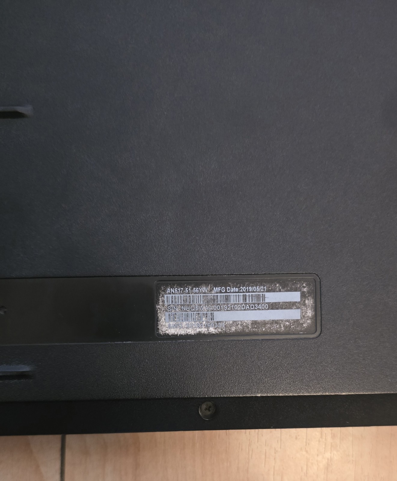 17″ Acer Nitro 5 Gaming Laptop Motel AN-515-51 FOR PARTS ONLY
