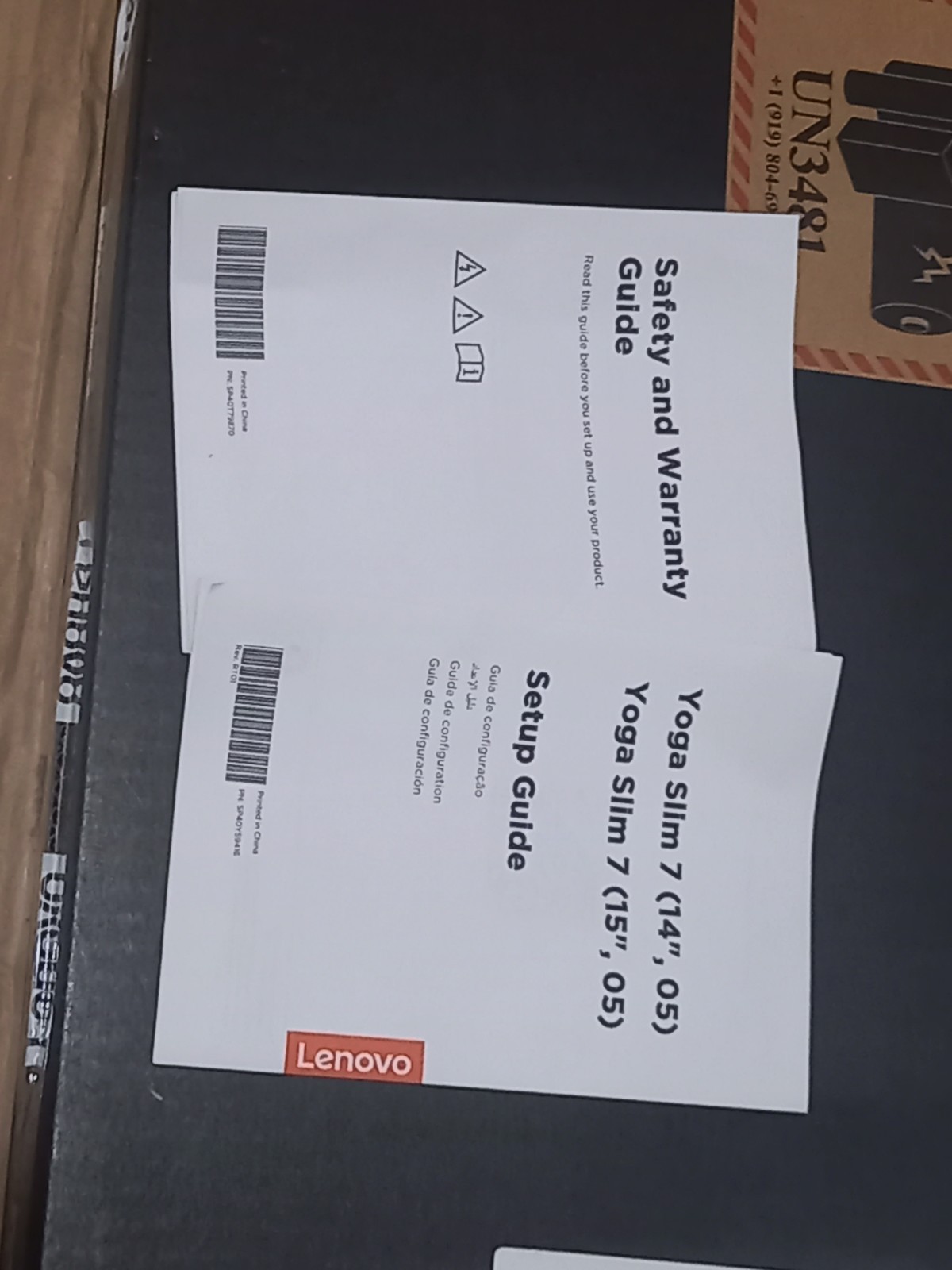 Lenovo Yoga Slim 14 15 BOX ONLY includes partial packaging for gift,EU delivery