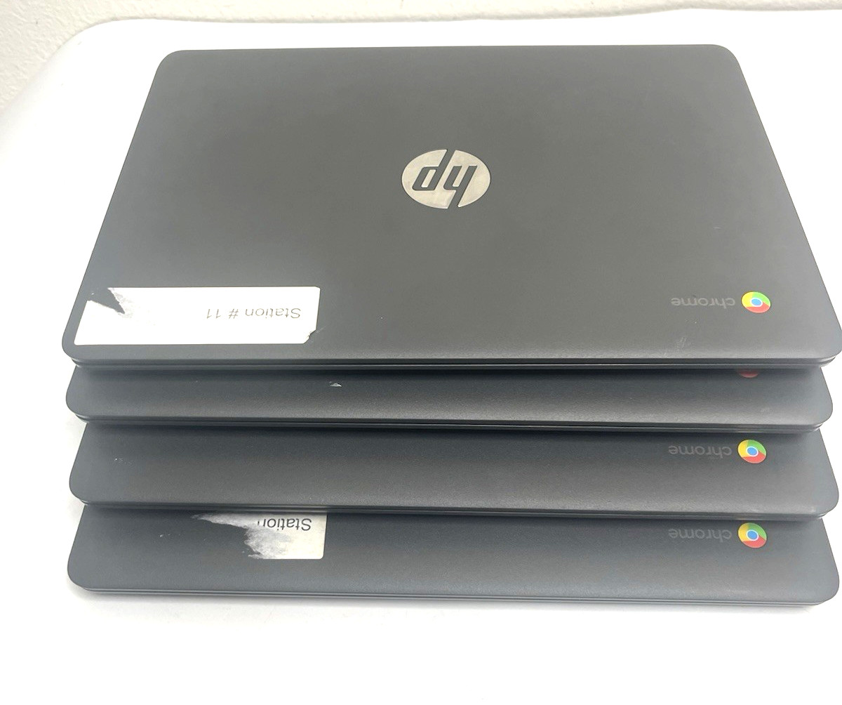 HP Chromebook 11-V010NR 11.6″ Intel Celeron N3060, 1.6 GHz 4GB RAM, 16GB 4Pcs