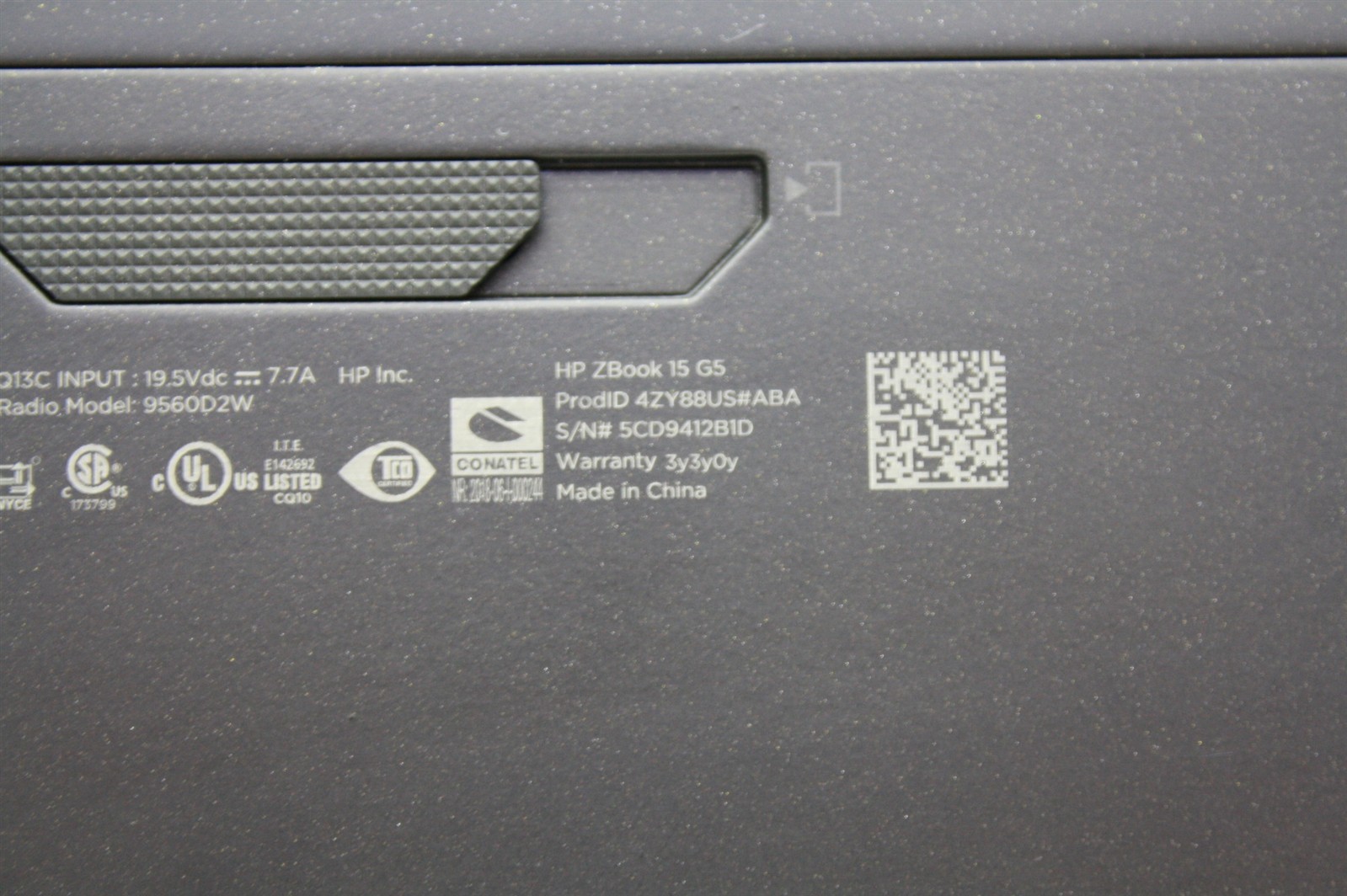 15.6″HP ZBook 15 G5 Xeon E-2176M 2.70GHz RAM 32GB NVMe 512GB Quadro P2000