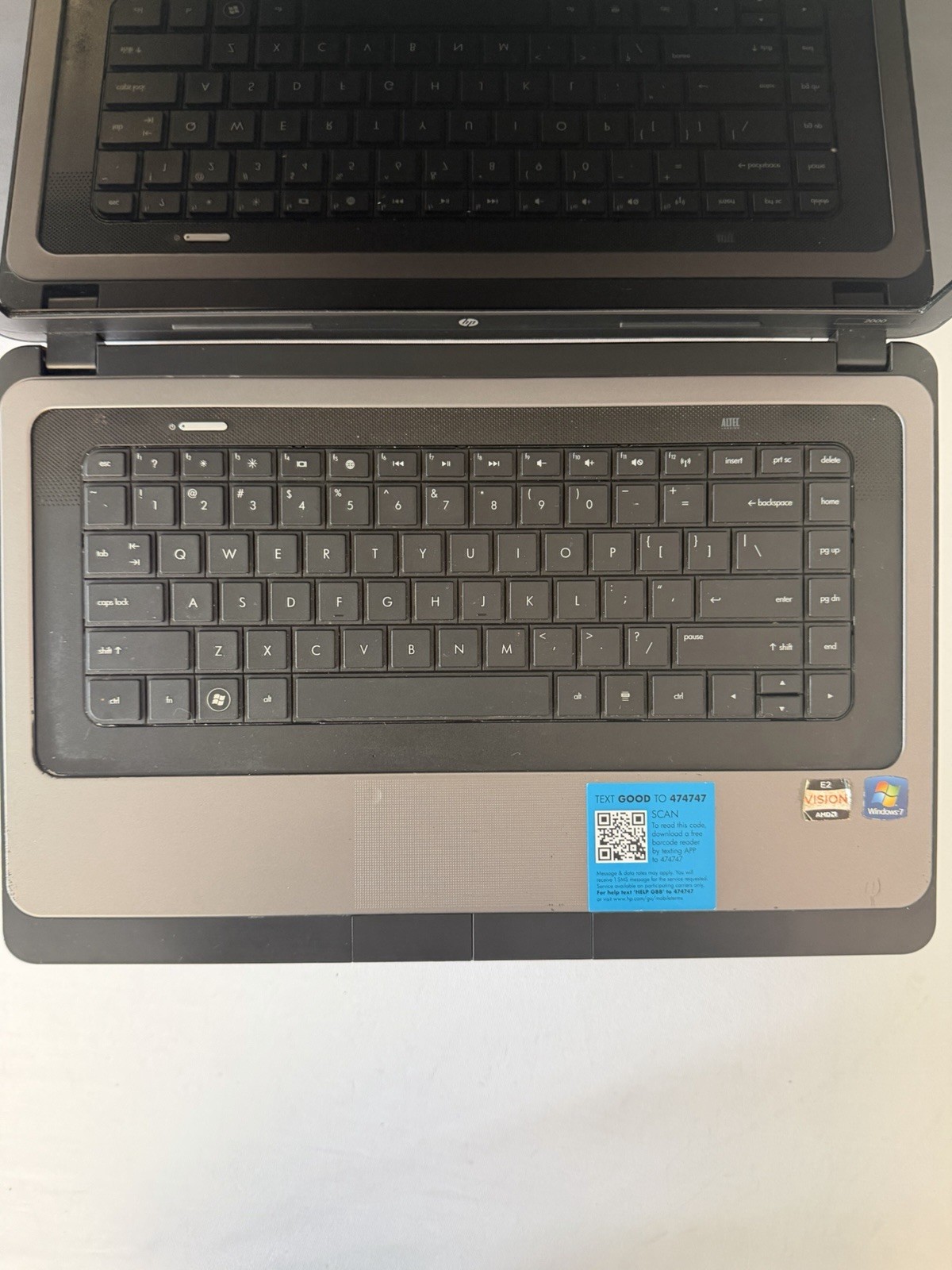 HP Notebook 2000-369wm Laptop – Good Screen – AMD E-450 – RAM 4 GB – Read Des