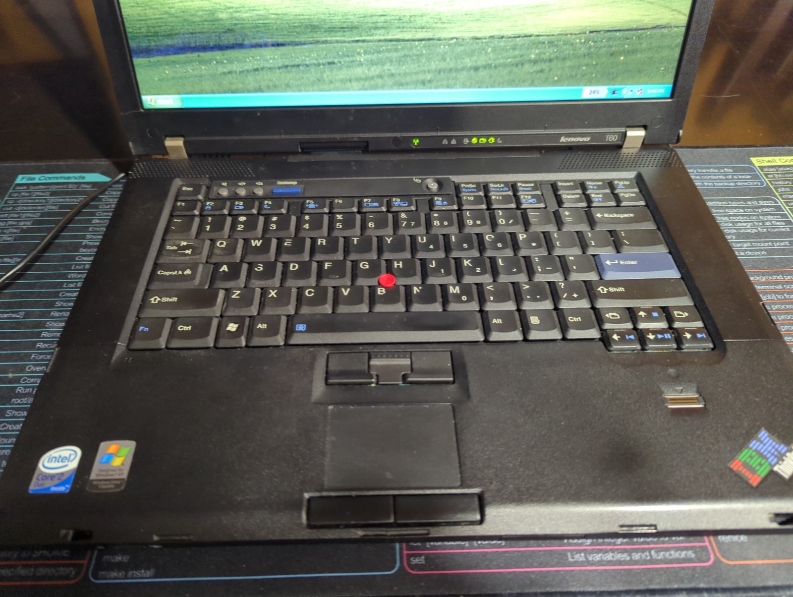 IBM ThinkPad T60 Vintage Laptop Core Duo 1.66GHz 240 GB SSD 3GB RAM Windows XP