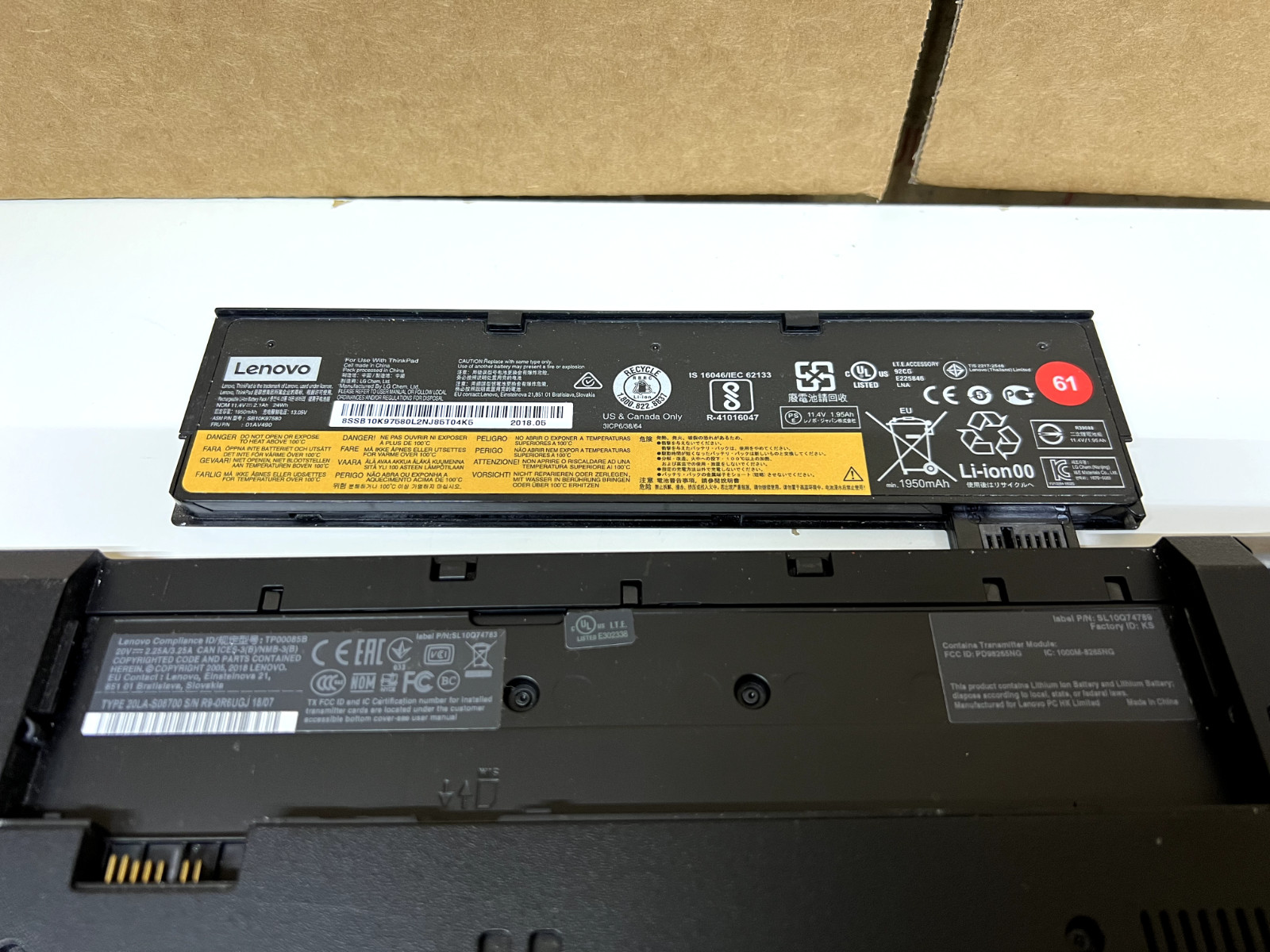 Lenovo ThinkPad Laptop i7-8650U 16GB RAM 476GB SSD Touchscreen Win 10