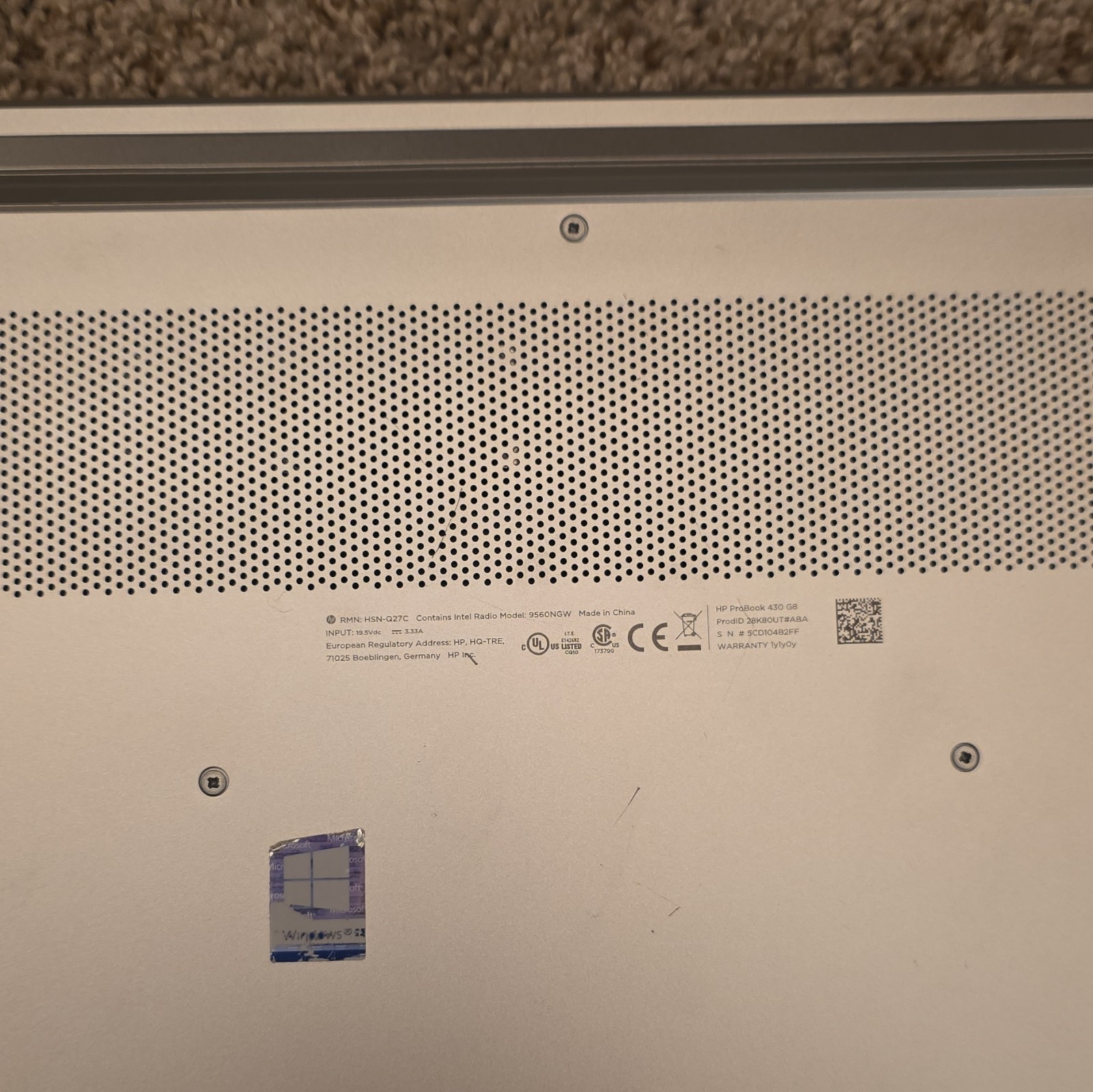 HP ProBook 430 G8 13.3″ i7-1165G7 16GB 256GB SSD Win 10 Silver