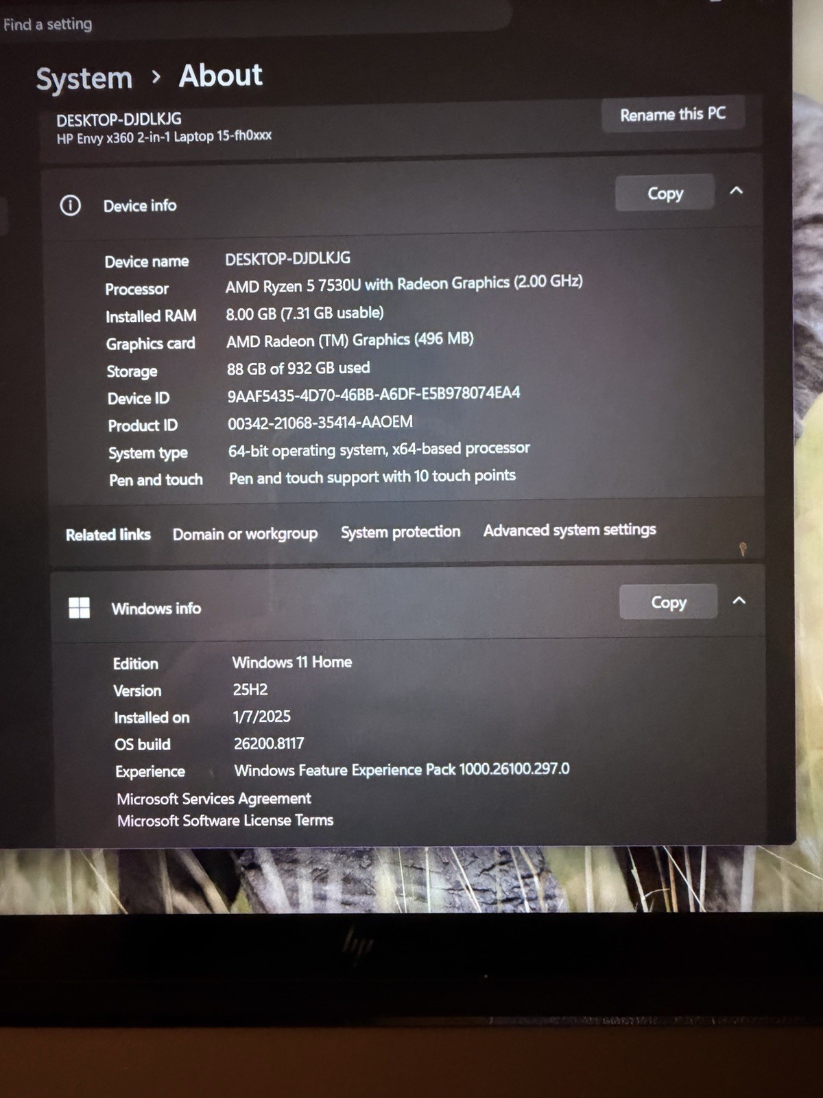 hp envy x360 2-in-1 laptop 15-fh0013dx