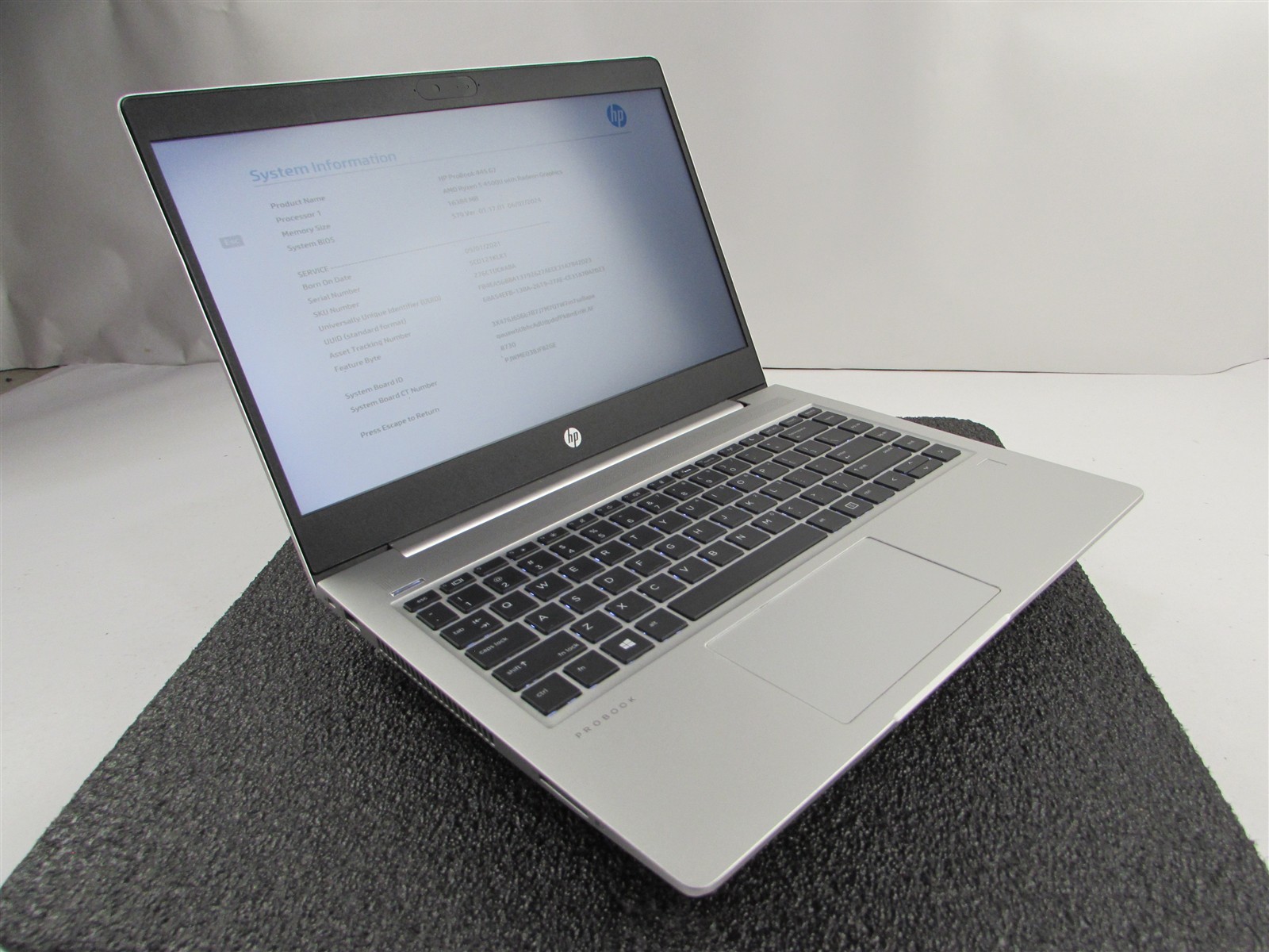 HP PROBOOK 445 (G7) 14″ FHD AMD RYZEN 5 4500U 512GB SSD 16GB RAM AMD GPU NO O.S