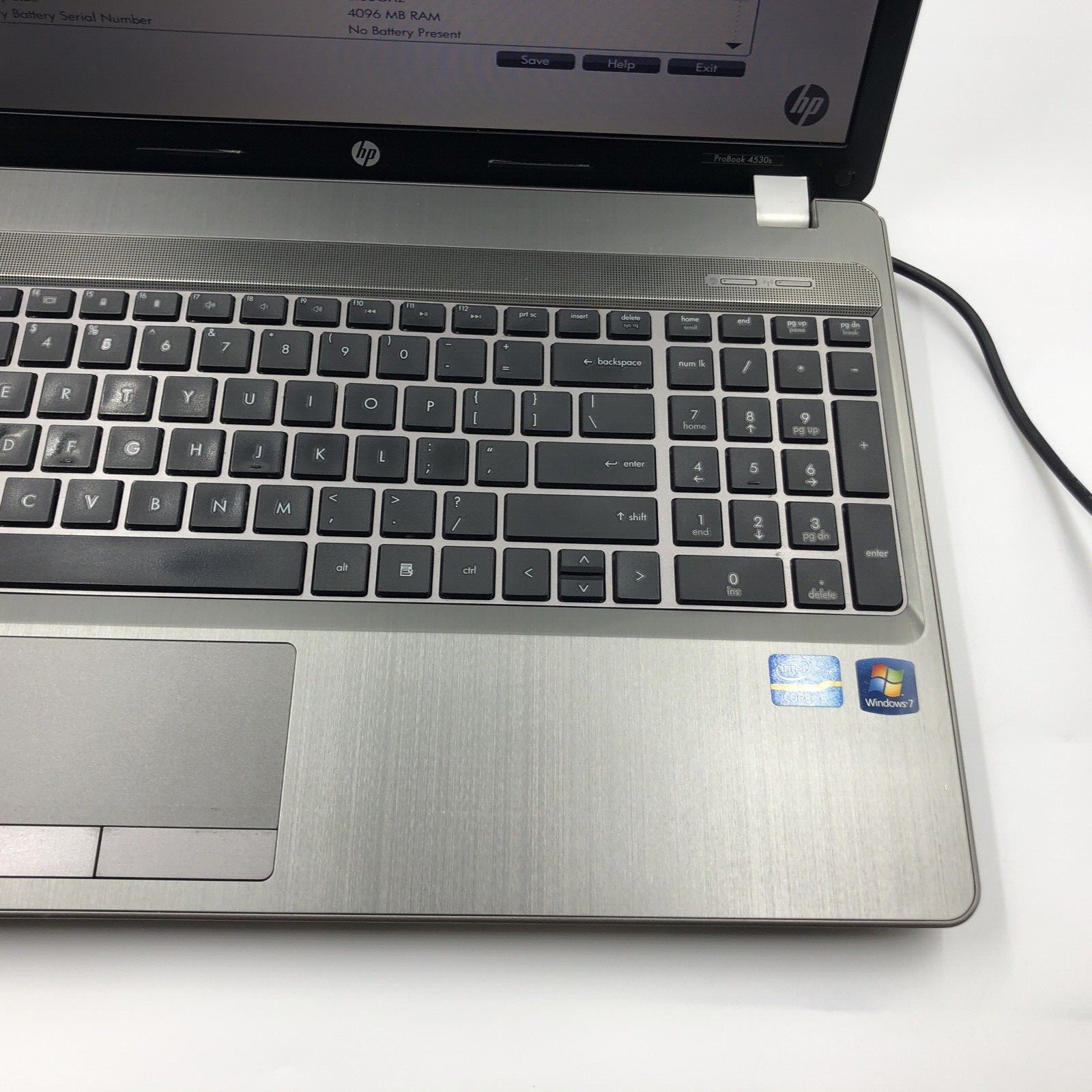 HP Probook 4530s Laptop i3-2330M 2.2GHZ 4GB NO HDD/OS 1366×768 (FOR PARTS)