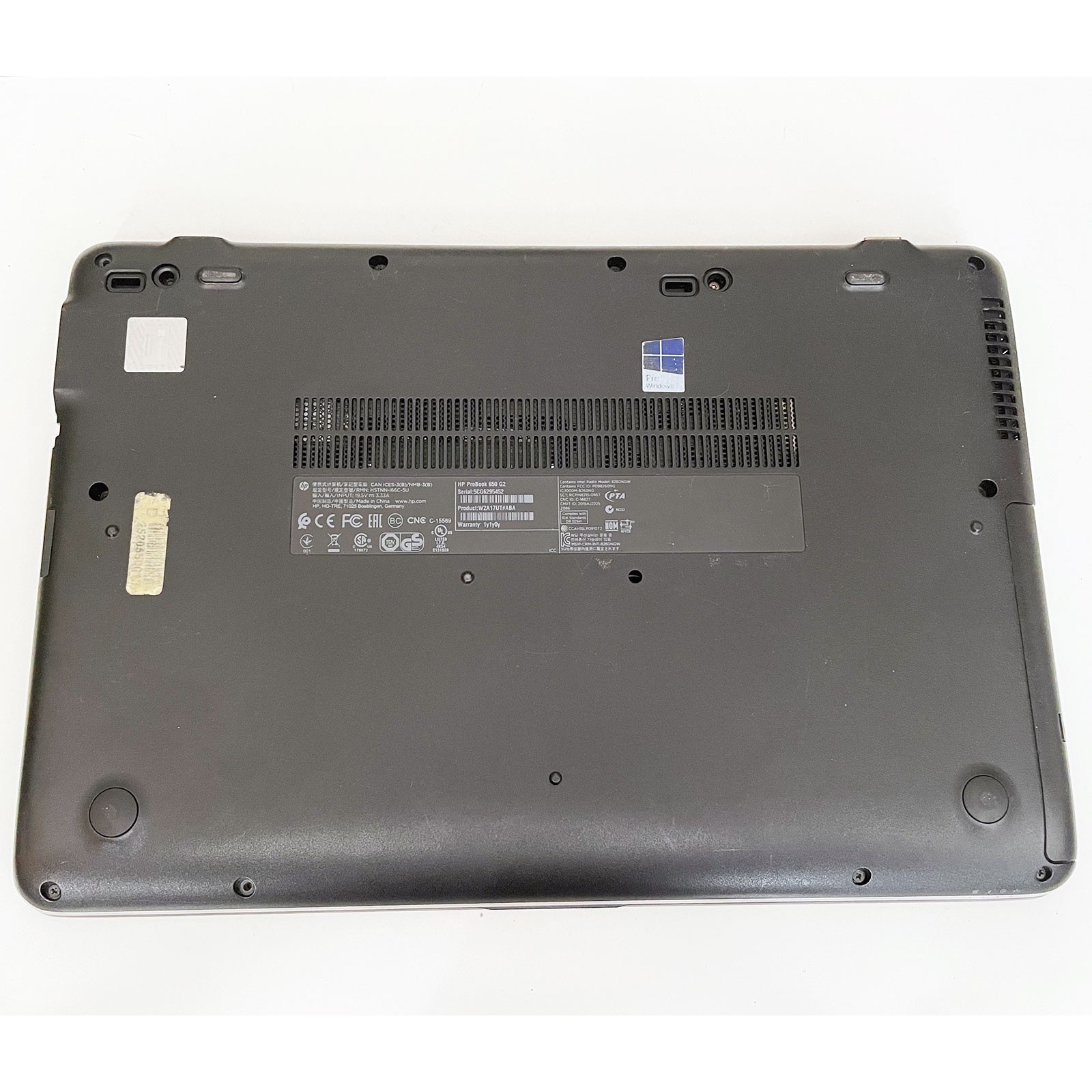 HP Laptop ProBook 650 G2 i5-6200U 8GB 256GB 15.6″ Win 10 Pro 64-bit DVDRW *AS-IS