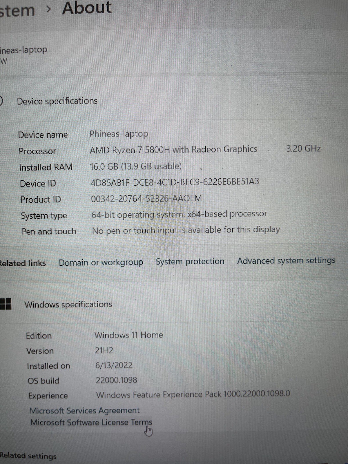 lenovo legion 5 pro 3050 Ti 15.6” Full Hd Display 1TB Ssd Storage Gaming Laptop