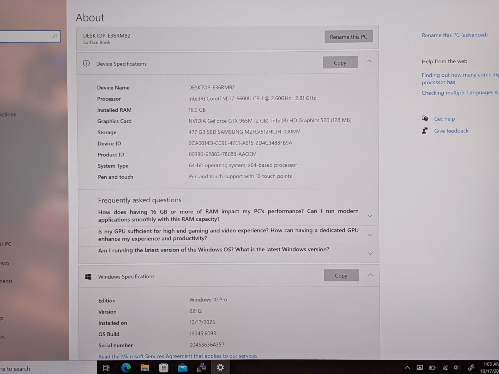 MS Surface Book 2in1 13.5″ 3K TOUCH i7-6600U 2.6GHz 16GB 512GB SSD GTX 965M +PA