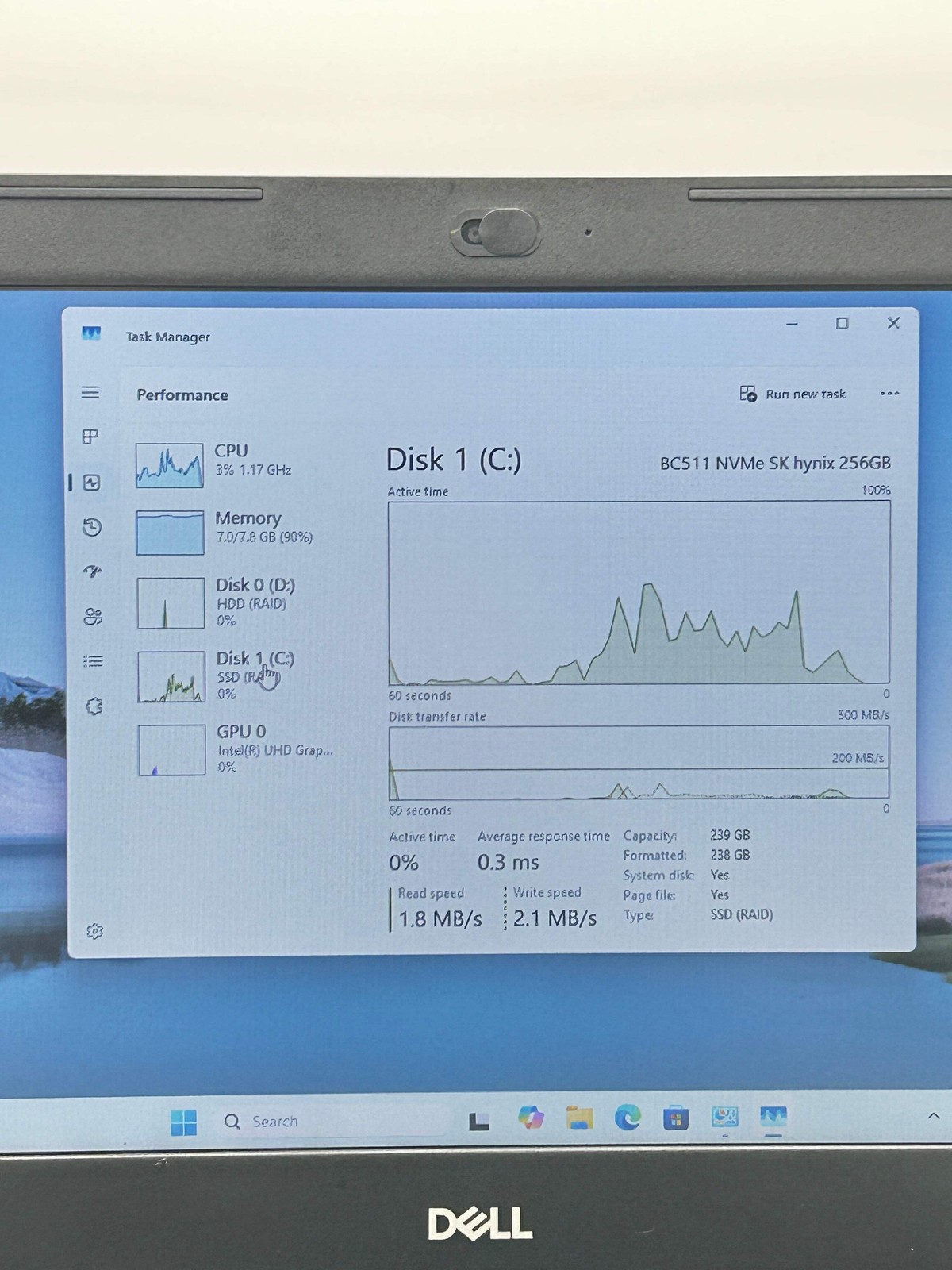 2020 Dell Inspiron 3493 14″ i5-1035G1 8GB RAM 1TB HDD + 256GB SSD
