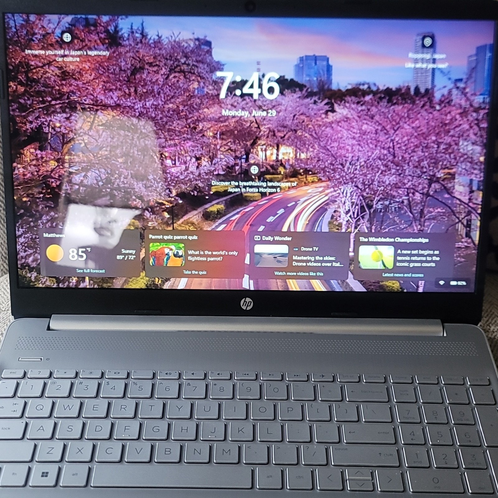 HP 15-dy2702dx 15.6in Laptop Intel Core i3 3.00GHz 8GB 256GB SSD FHD w/Charger