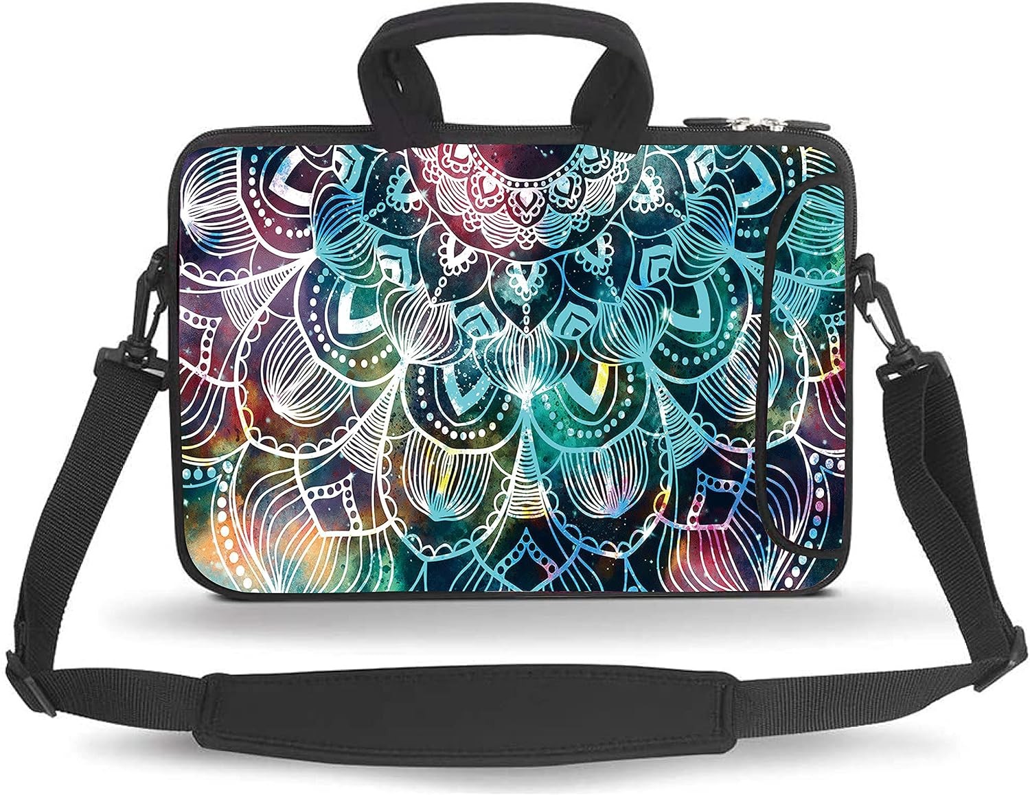 Messenger Bag Carrying Case Sleeve Fits Laptops/Notebook/iPad (Mandala, 13-13.3