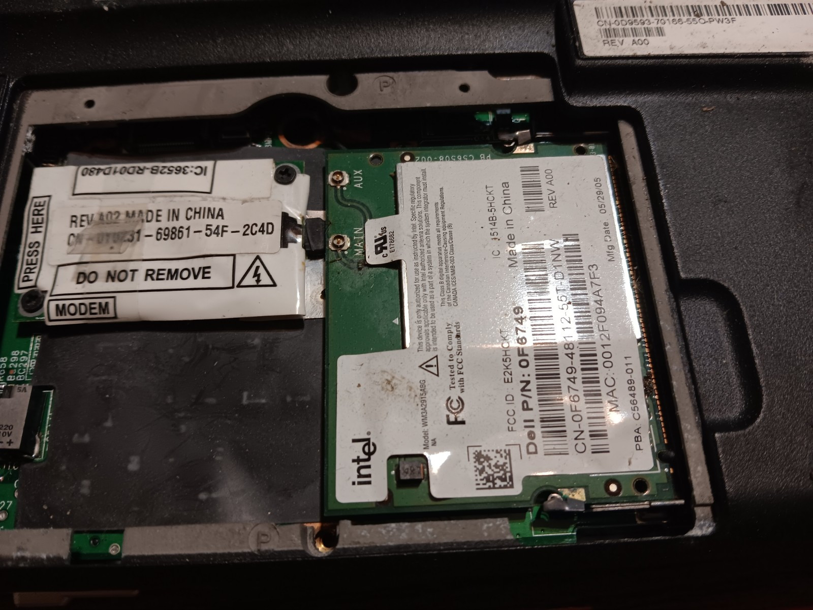 Dell Inspiron 700m, 12.1 TFT, Windows Vista Buss, 80GB,, 2GB, DVD-RW, Wifi.