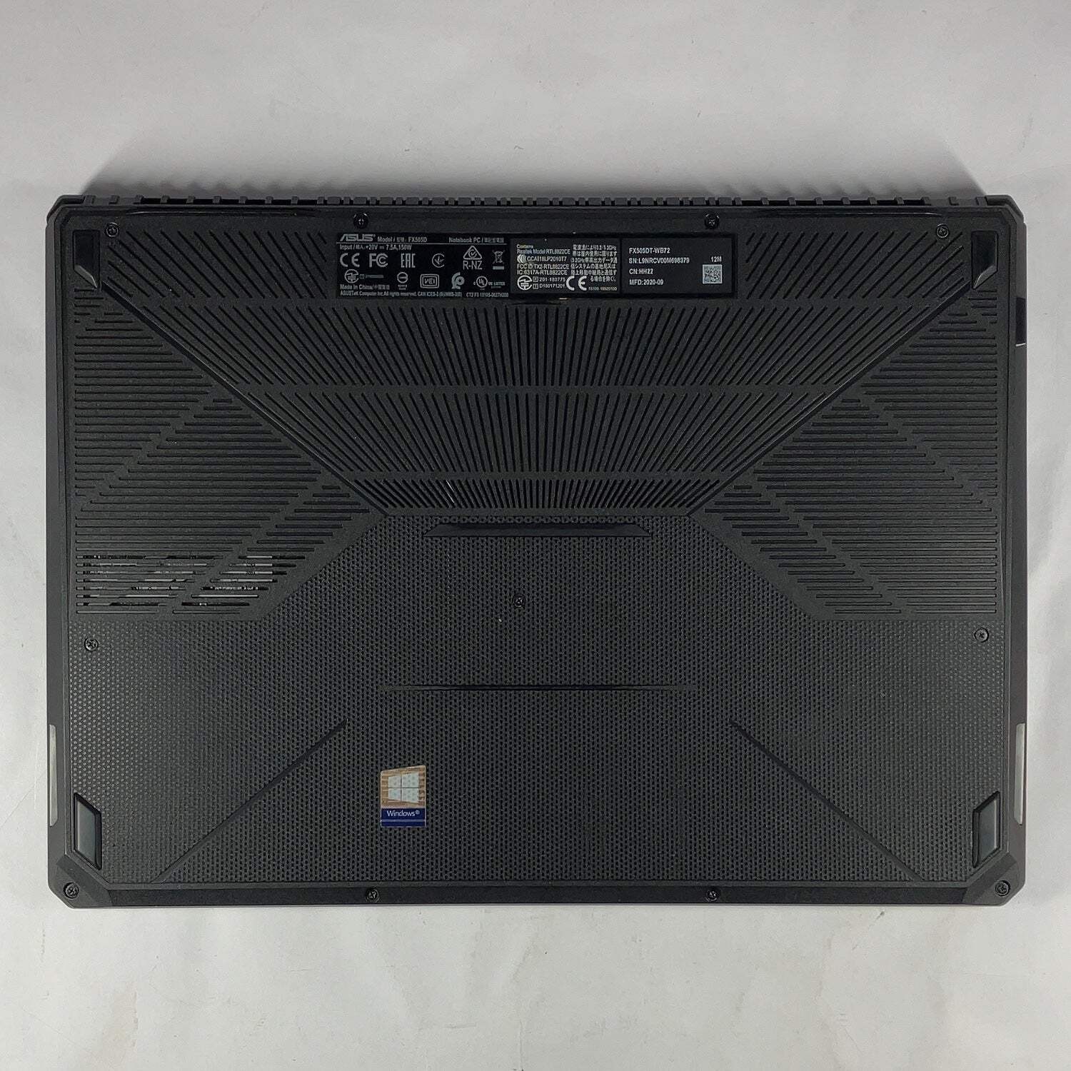 Asus TUF Gaming FX505DT-WB72 15.6″Ryzen 7 3750H 16GB RAM 512GB SSD GTX1650