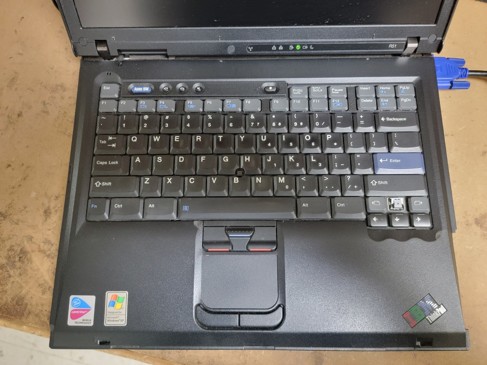 IBM THINKPAD R51 LAPTOP – PARTS ONLY – SEE DESCRIPTION – #102