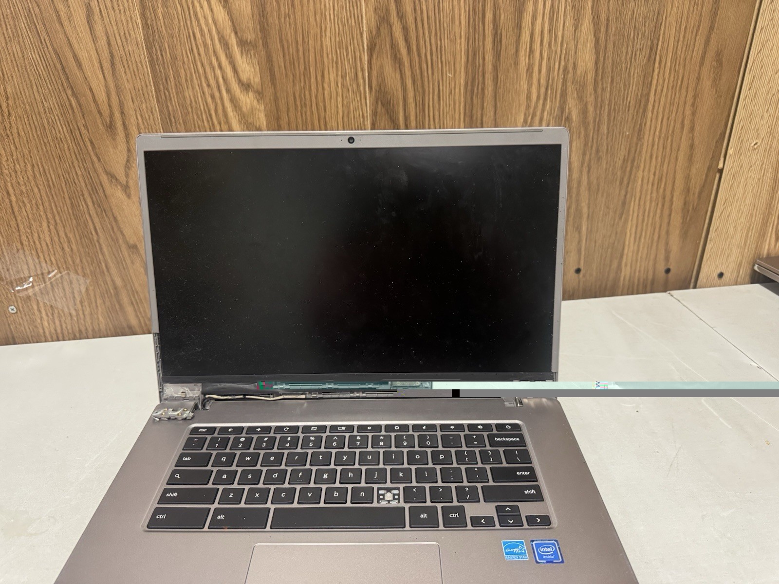 Samsung Chromebook Laptop Broken Hinges Screen Bezel For Parts AS-IS
