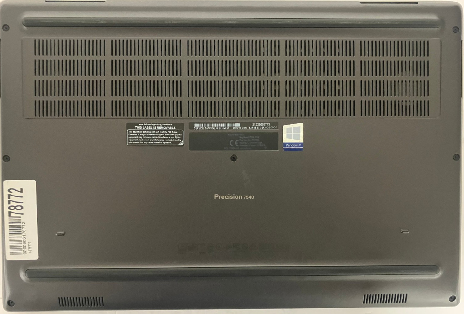 Dell Precision 7540 NVIDIA Q. RTX 3000 6GB 2.8GHz Intel Xeon E-2276M 64GB 1TB