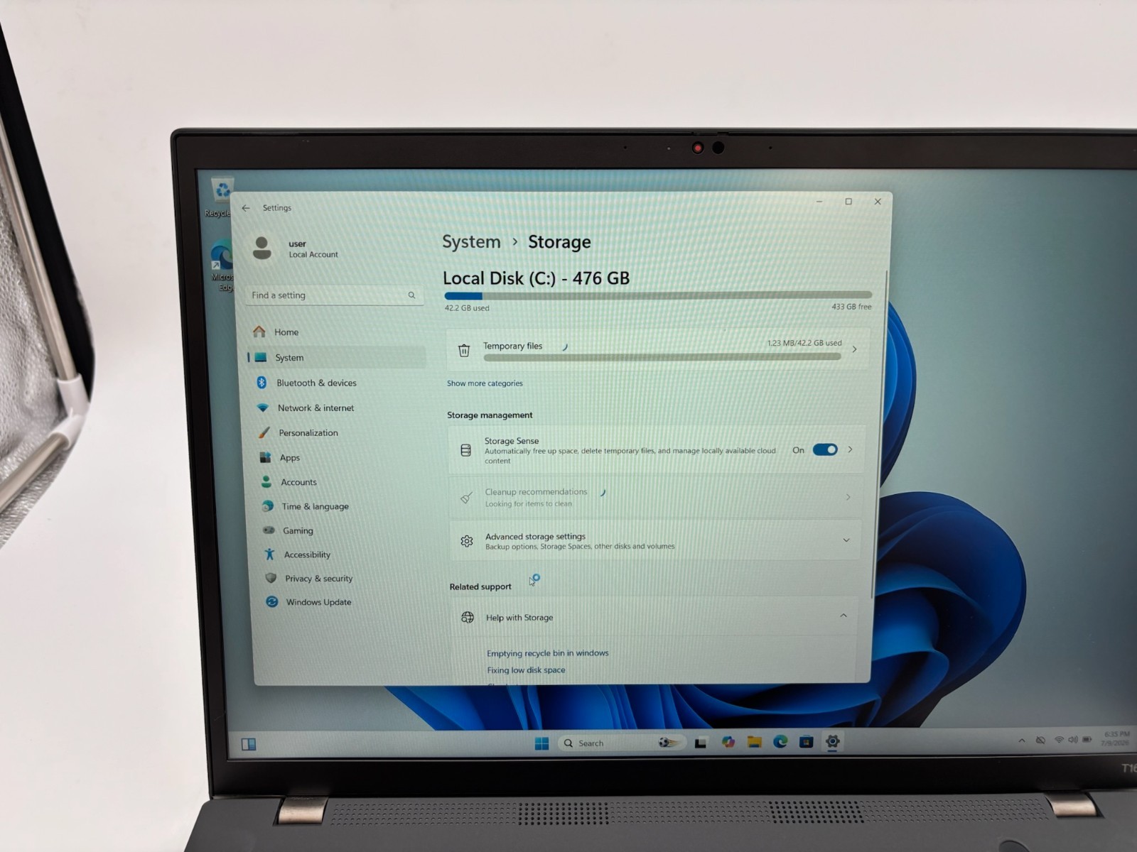 Lenovo ThinkPad T16 Gen 1 16″ 512 GB SSD 16 GB RAM i5-1235U Windows 11 Pro