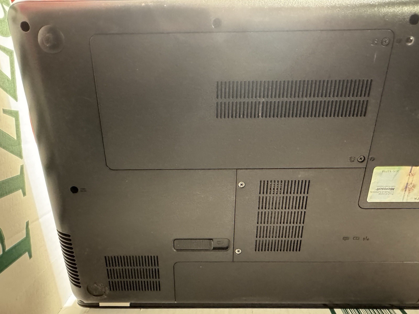 Compaq Presario CQ62 Laptop Windows 7 Home Premium FOR PARTS OR REPAIR