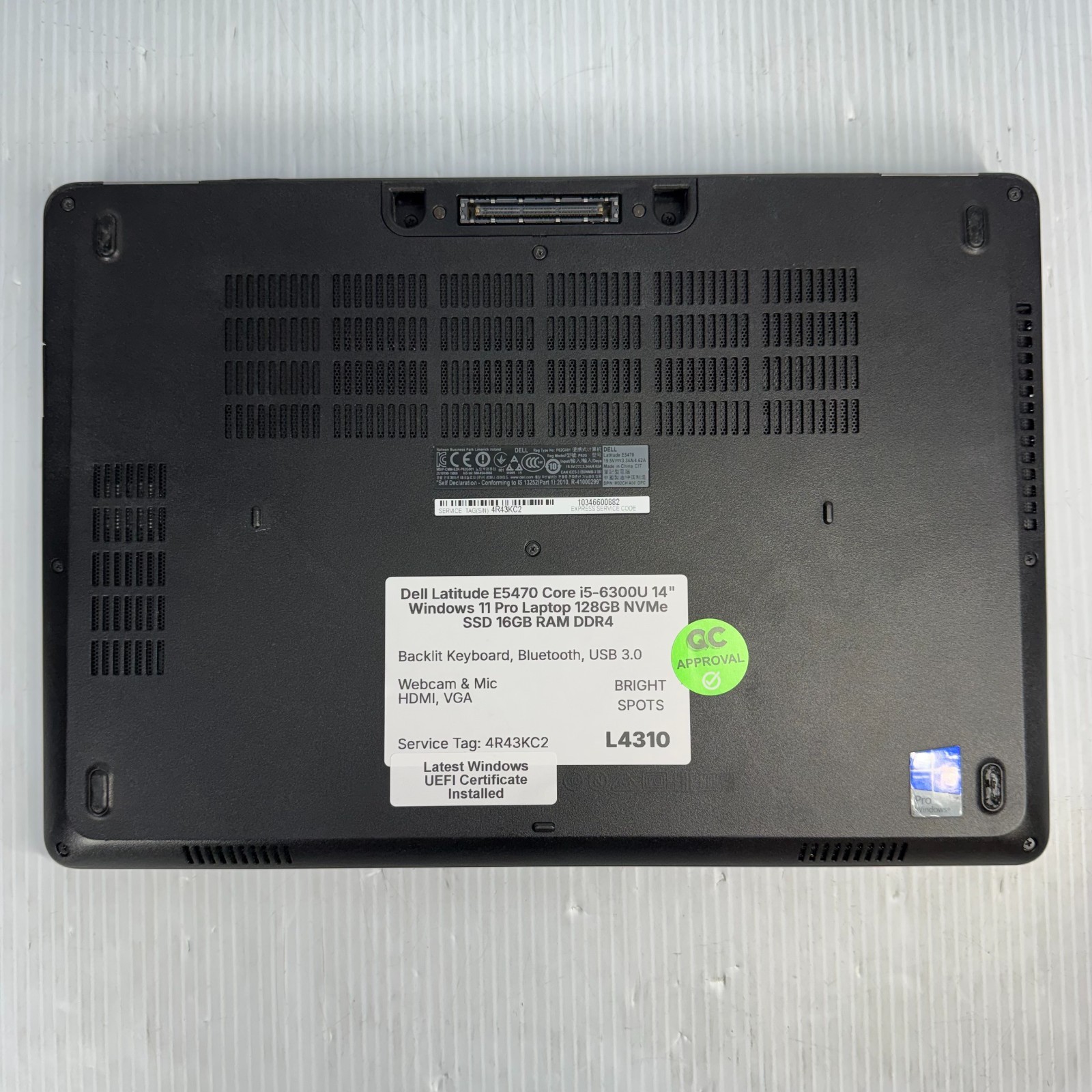 Dell Latitude E5470 i5-6300U 14″ Windows 11 Pro Laptop 128GB SSD 16GB *SEE PICS