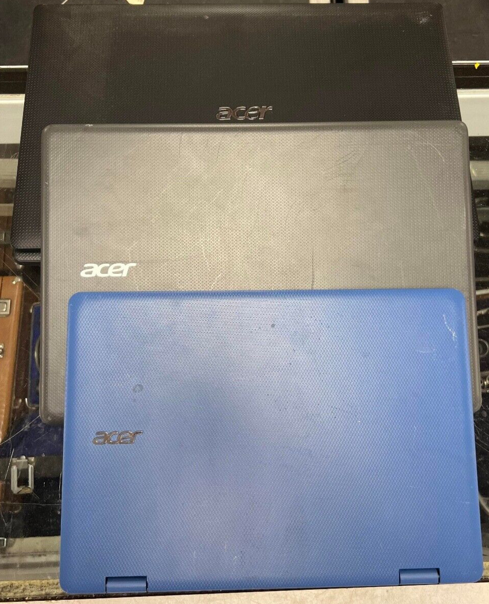 Lot of (3) Acer Laptops *FOR PARTS OR REPAIR* (A)