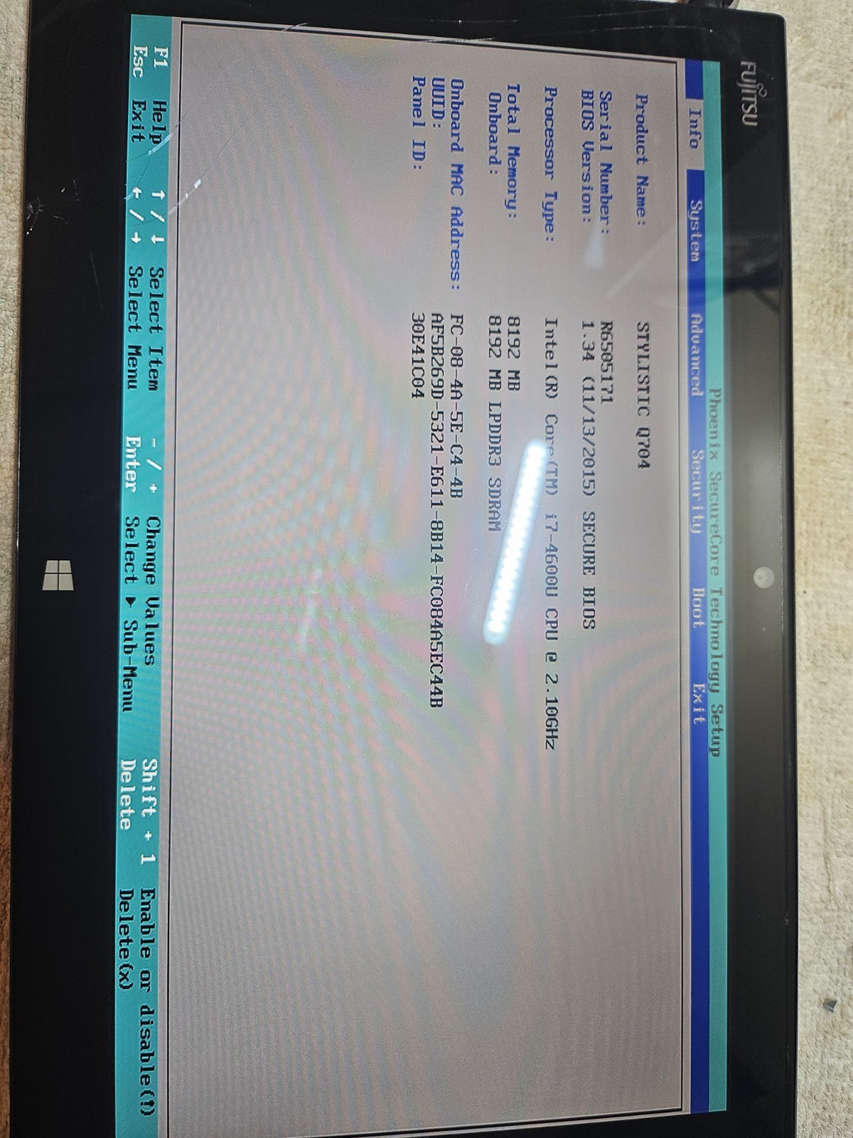 Fujitsu Stylistic Q704 Lot Of 16 8GB RAM No SSD