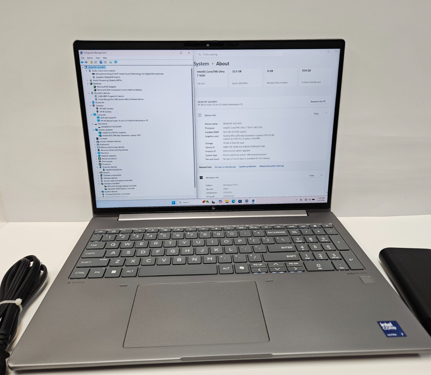 HP ZBook Power G11 16″ Mobile Workstation Ultra 7 165H 32GB – 1TB SSD Watrranty