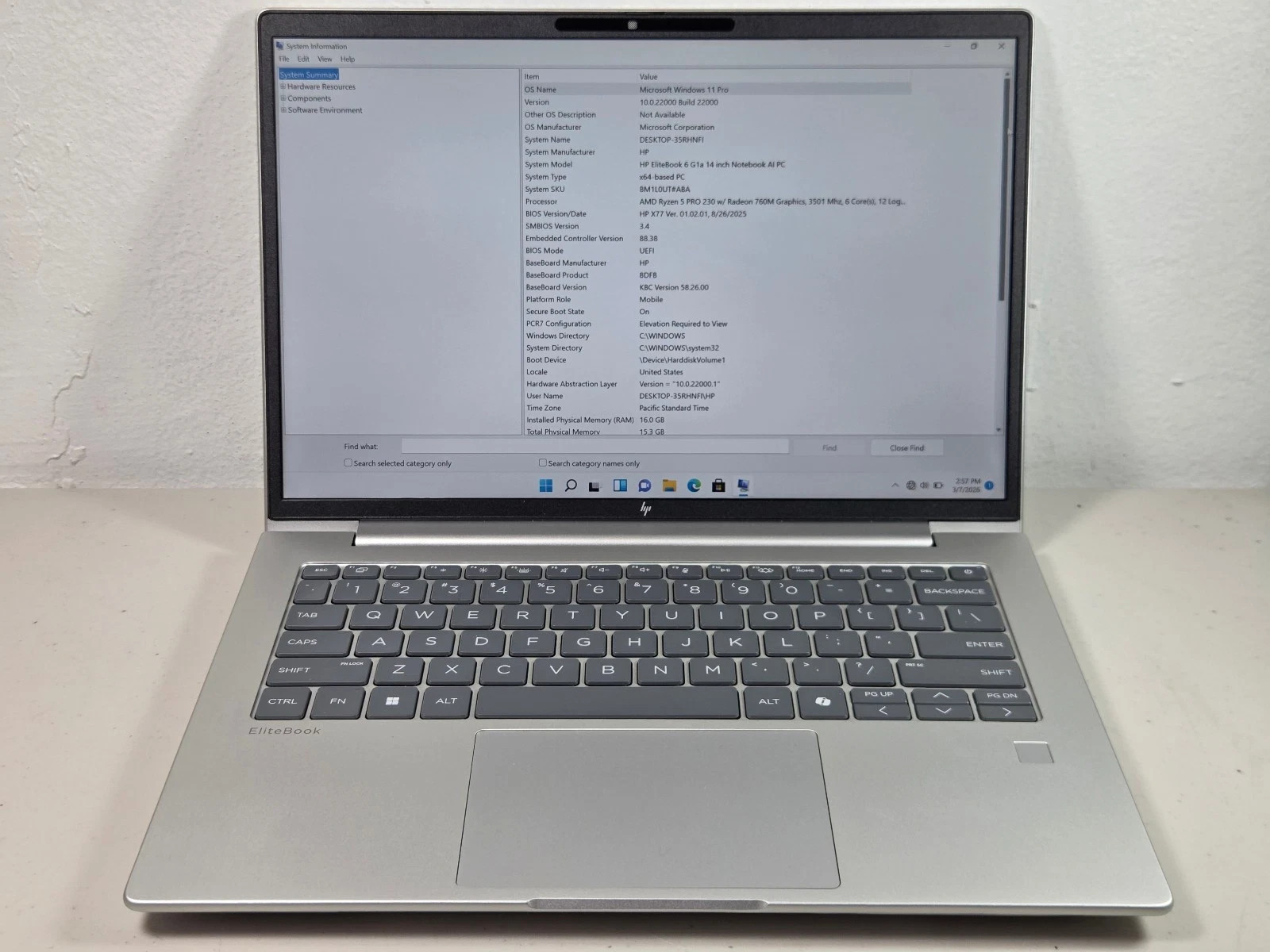 2x HP EliteBook 6 G1a 14 inch Ryzen 5 PRO 230 32GB RAM 512GB SSD W11