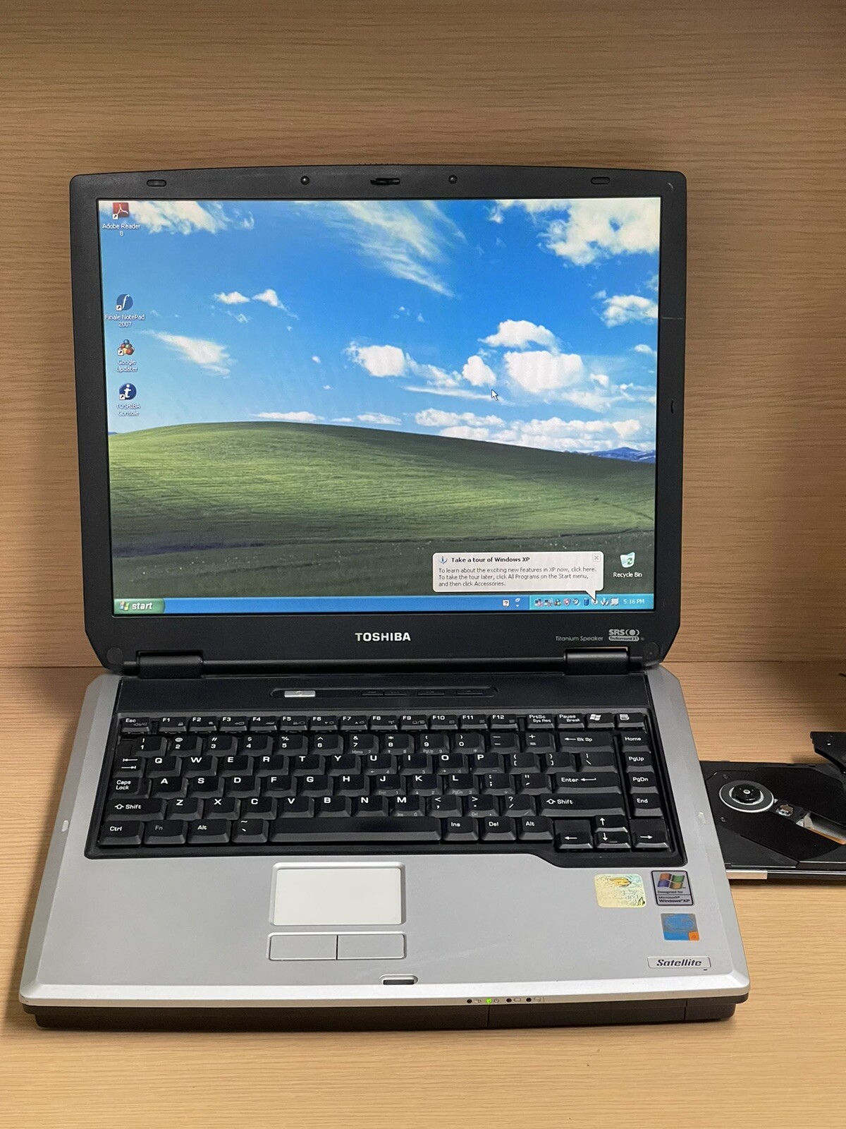 Vintage Toshiba satellite A45-S150 laptop **IT DOES NOT INCLUDE A CHARGER**