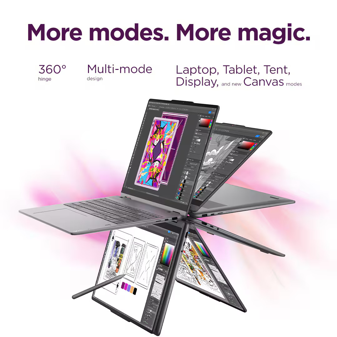 Lenovo – Yoga 7i 2-in-1 16″ 2K LCD Touchscreen Laptop – Intel Core Ultra 7 35…