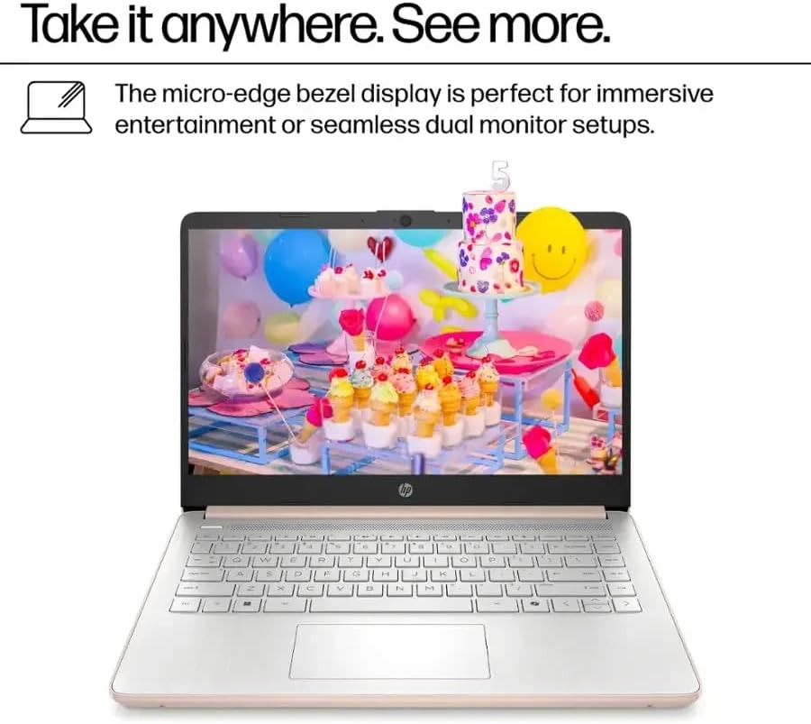 10pcs 2025 HP 14 Student Laptop,Intel Processor N150,UpTo 16GB 384GB Office 365