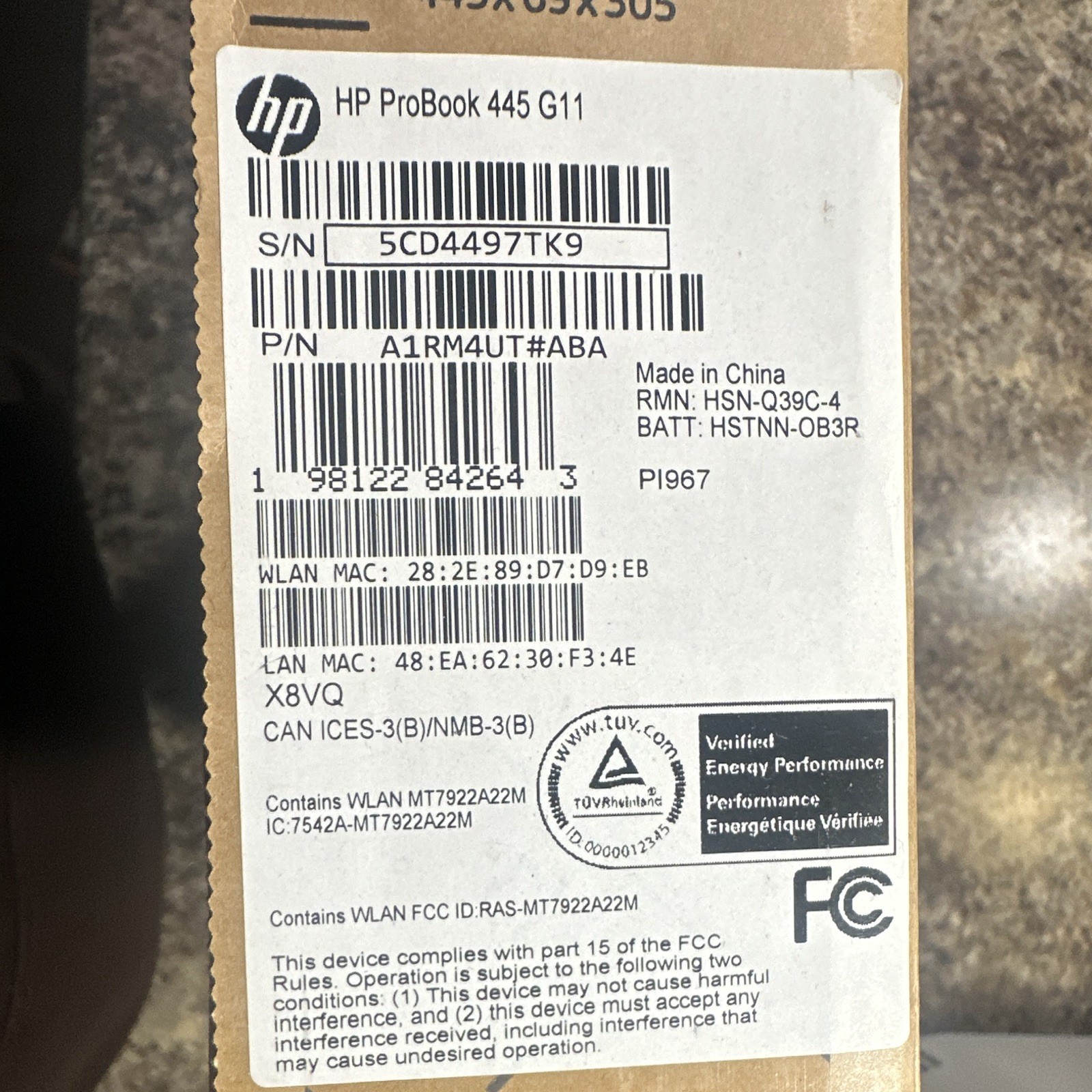 HP ProBook 445 G11 14″ FHD Ryzen 5 2.1GHz 8GB RAM 256GB SSD Silver