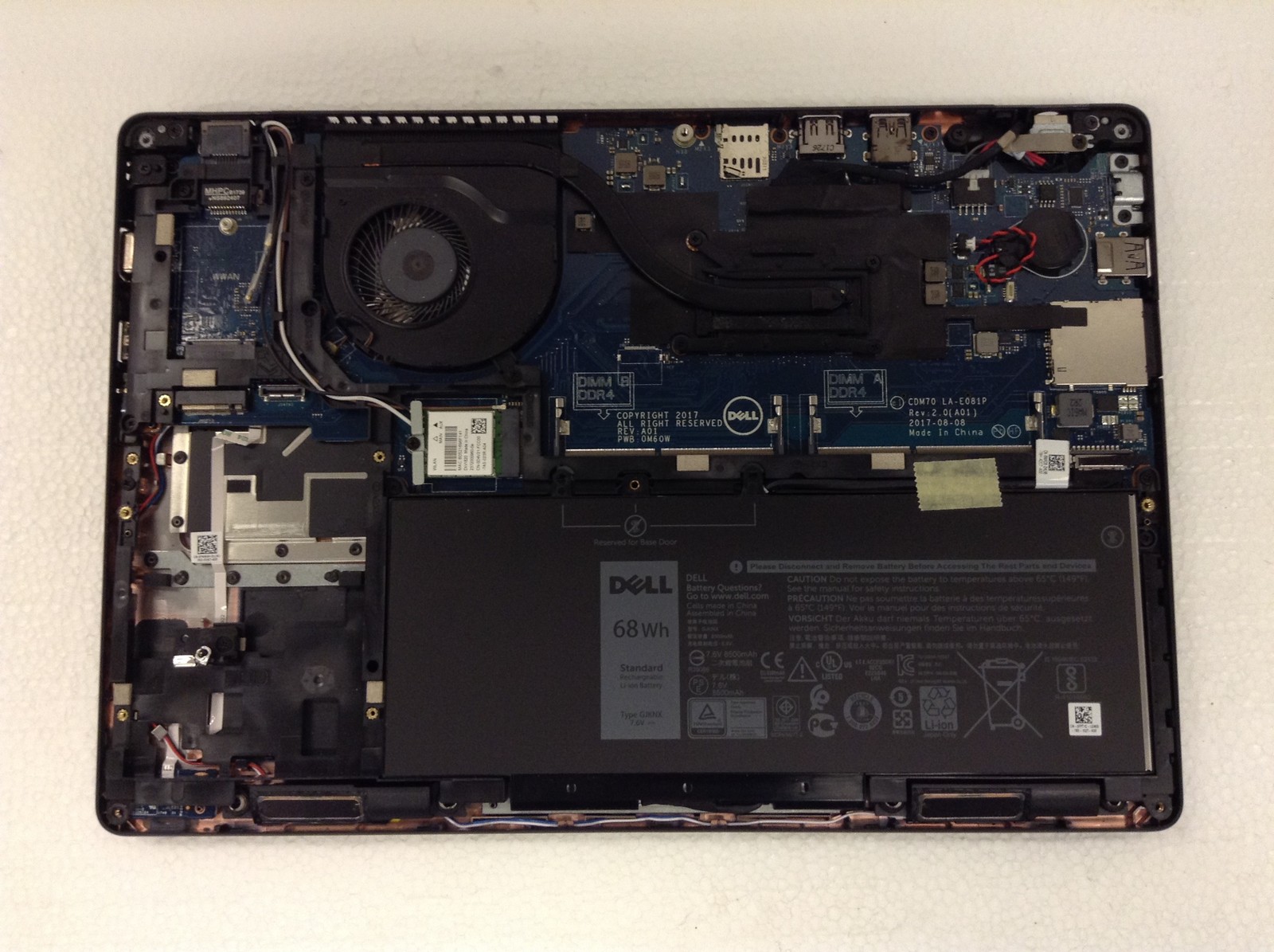 Dell Latitude 5480 Laptop i5-7300U 2.60GHz 14″ Touchscreen, For Parts, FREE SHIP