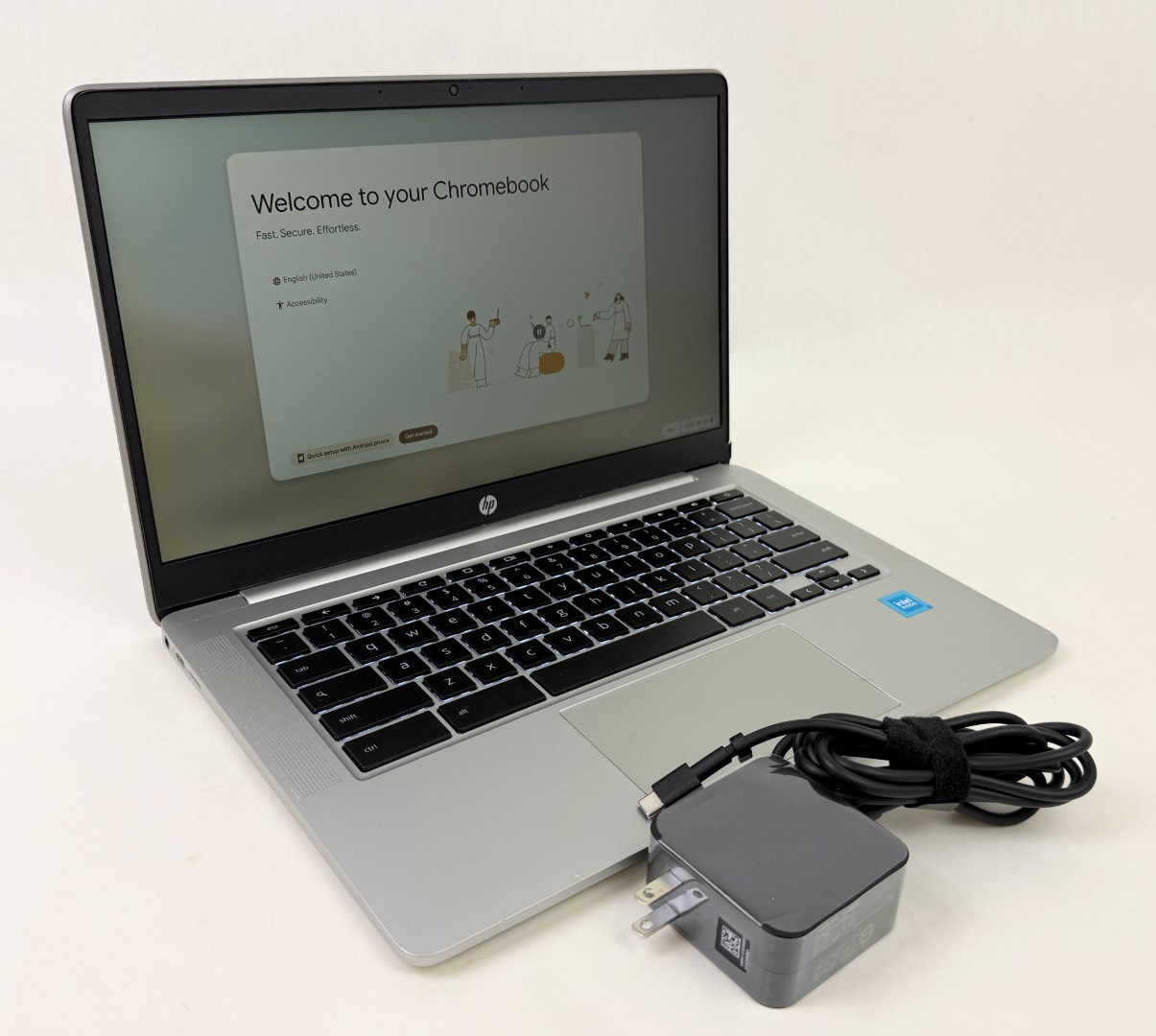 HP Chromebook 14a-na1093cl 14″ FHD Intel Celeron N4500 8GB 128GB eMMC – Read!!!