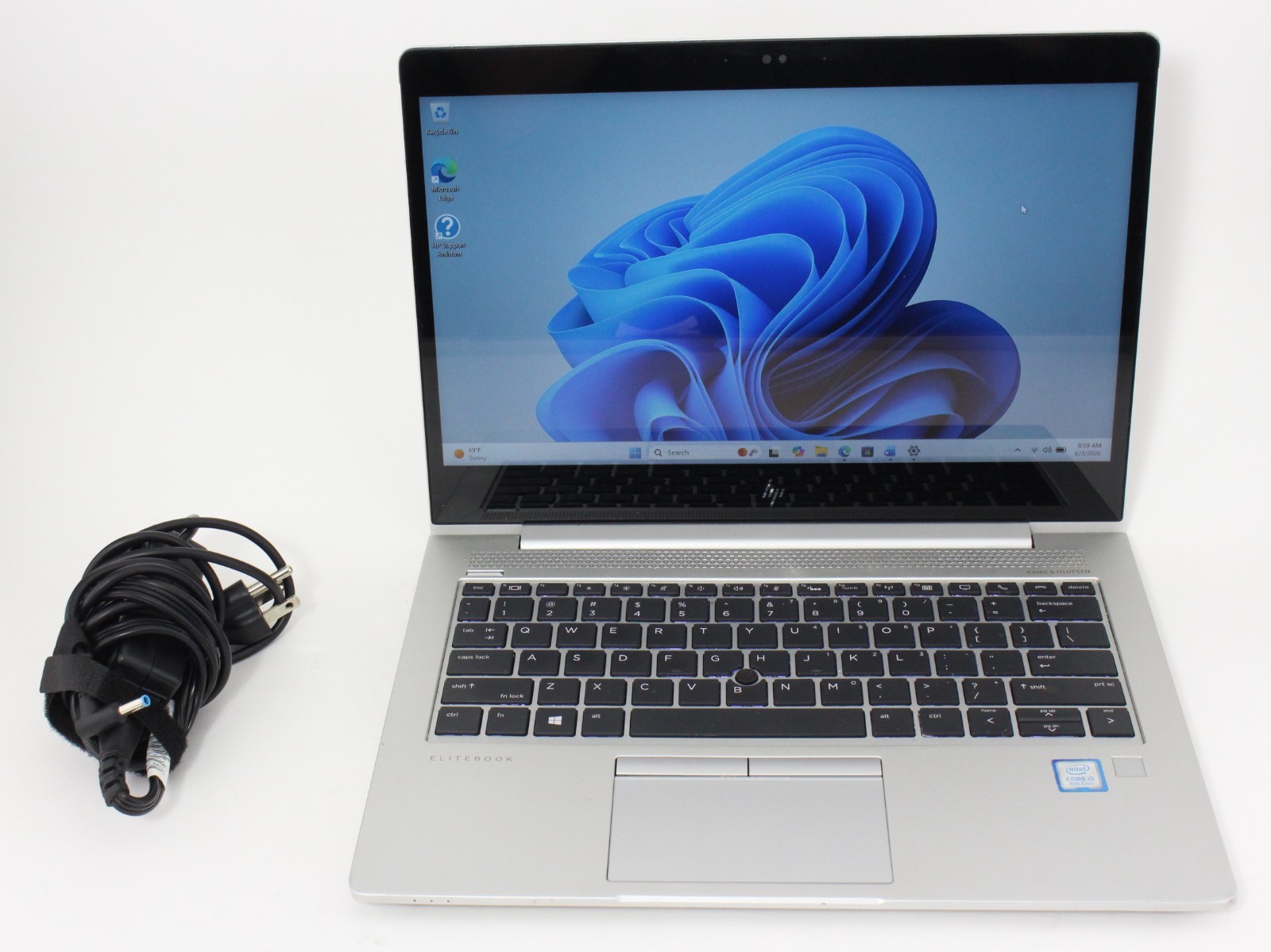 HP Elitebook 830 G5 13.3″ 1.6GHz i5-8250U 256GB SSD 8GB RAM Win 11 Pro ; 6181339