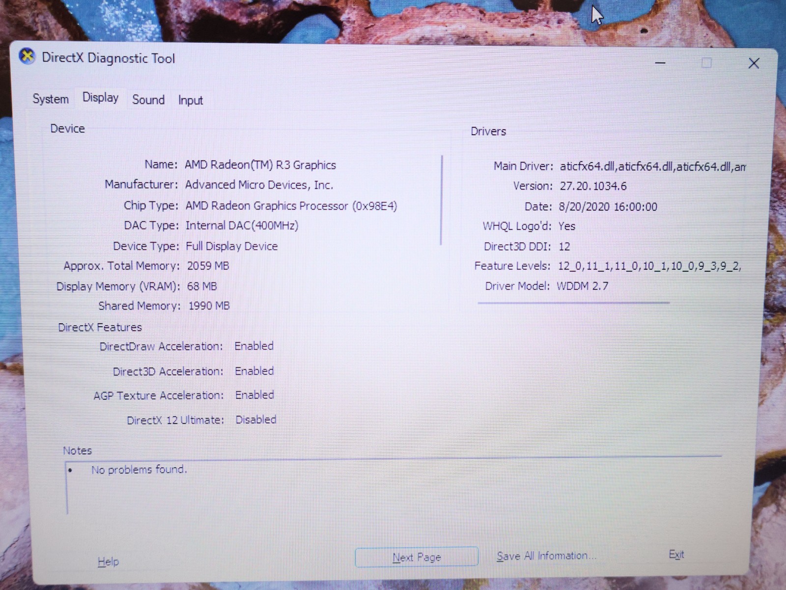 HP Notebook 255 G7 AMD A4-9125 Radeon R3 2.30GHz 4GB RAM 120GB NO BATTERY
