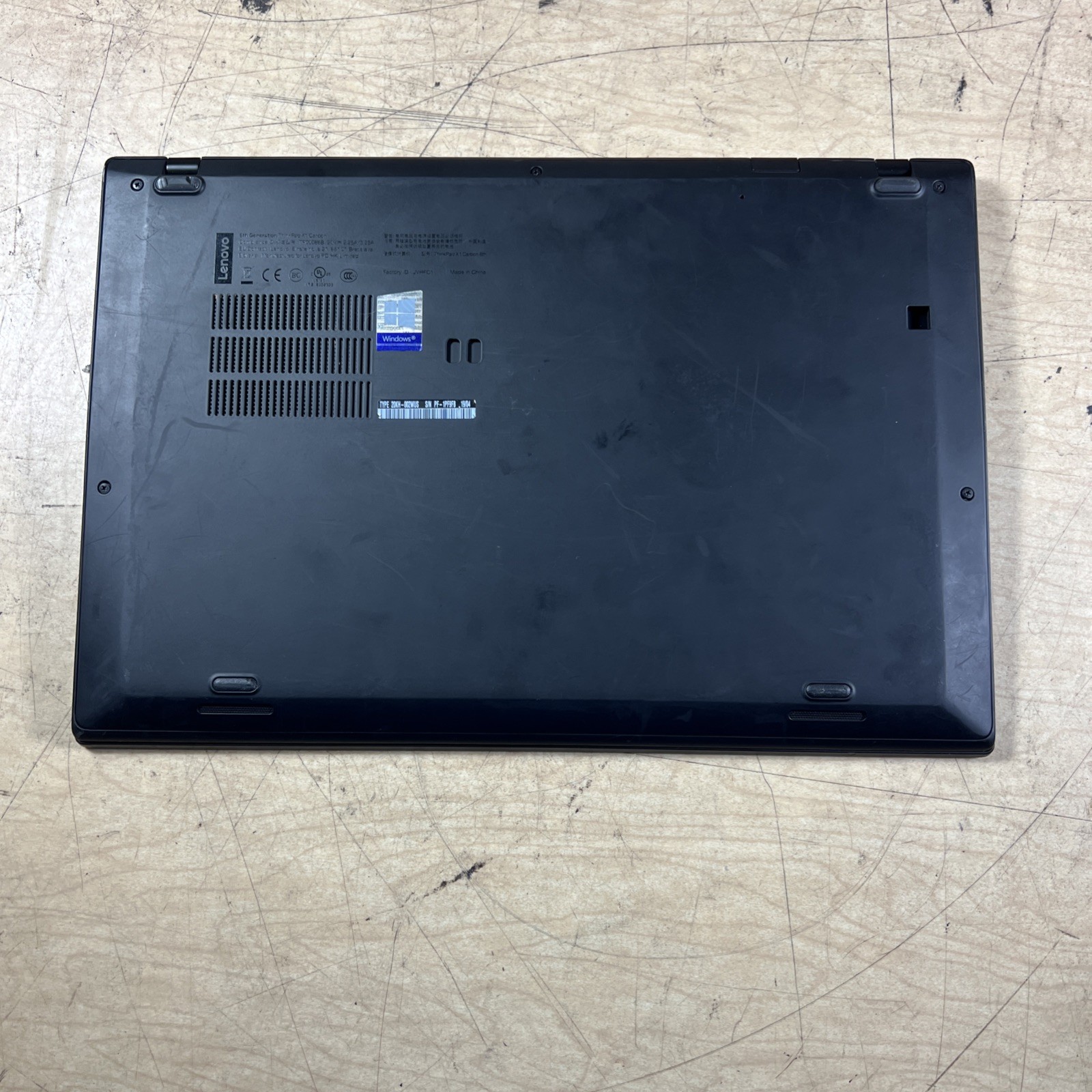 THINKPAD X1 CARBON I5-8350U 1.70GHZ 8GB RAM **NO HD/ NO CADDIE/ NO OS/ NO CHARGE