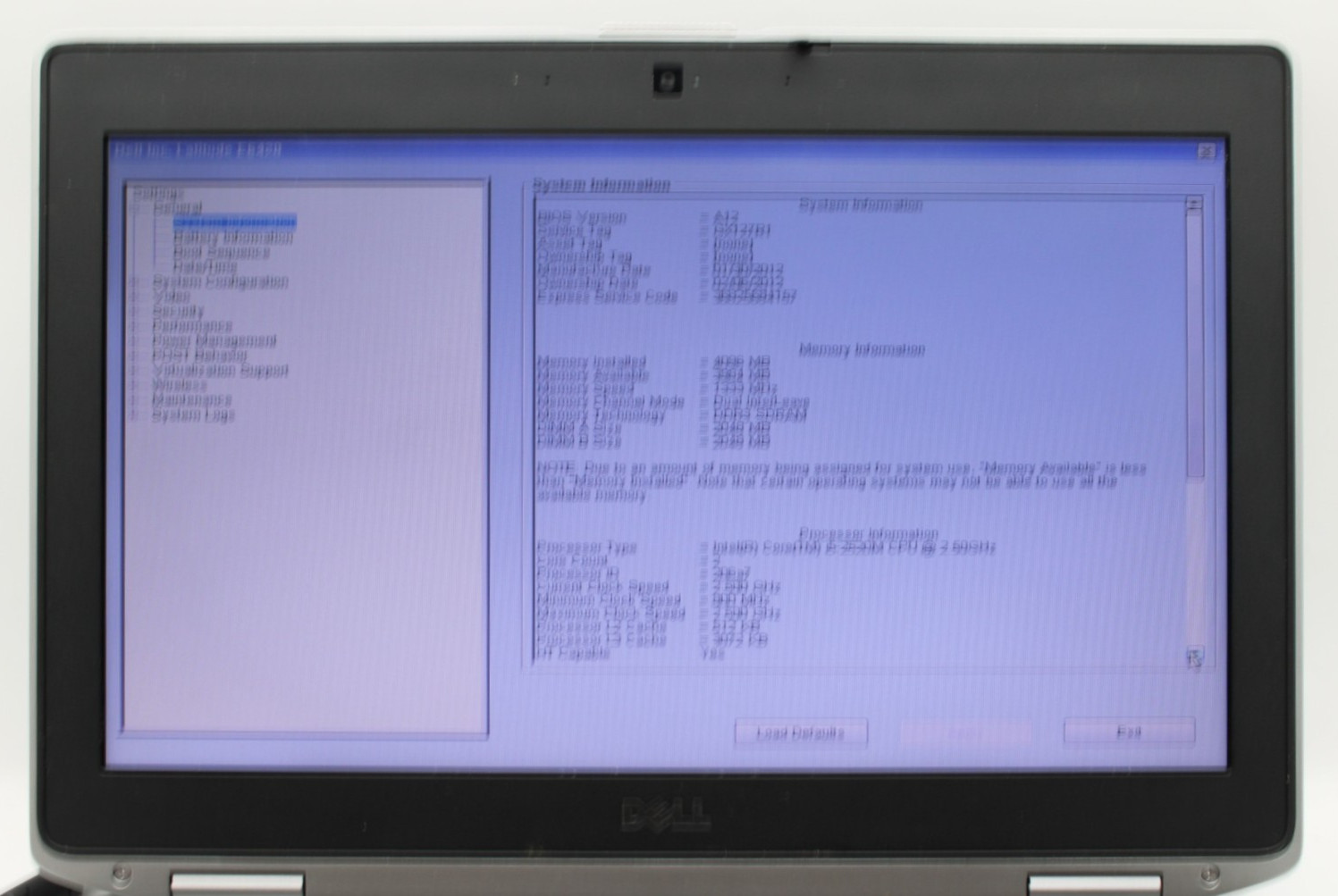 Dell Latitude E642 i5-2520M@2.5GHz 4GB DDR3 NO STORAGE OR OS *USED/TESTED*