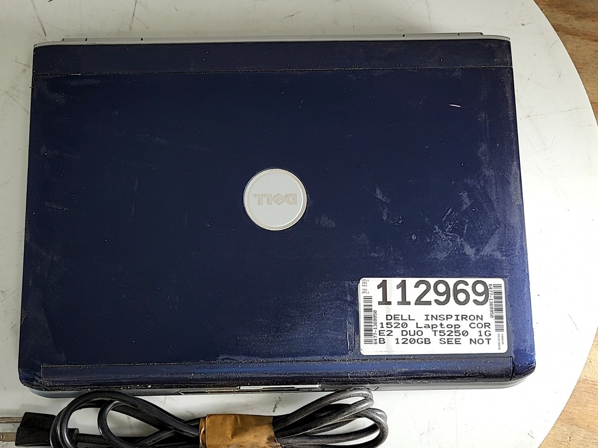 DELL INSPIRON 1520 Laptop CORE2 DUO T5250 1GB 120GB SEE NOTES