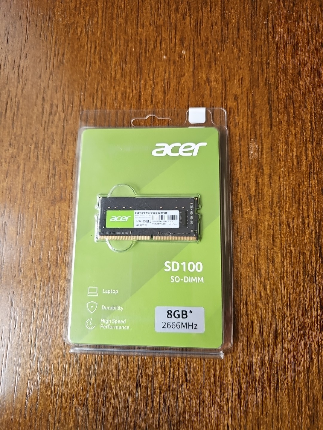 Acer Sd100 8gb 2666mhz